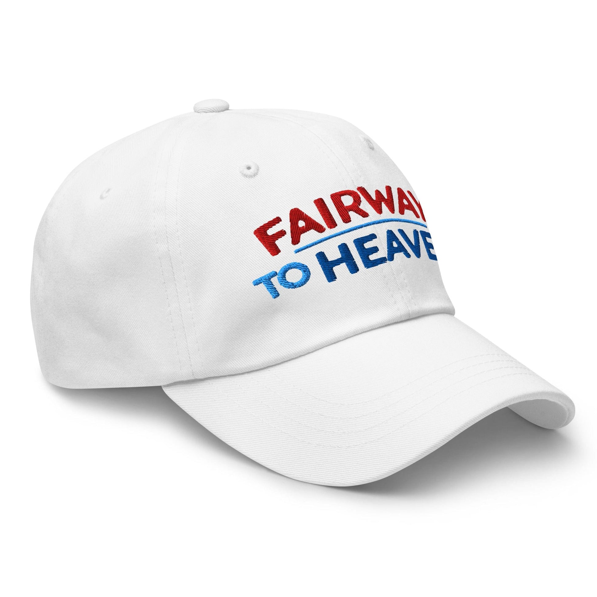 Fairway To Heaven Fun Spirit Embroidered Golf Cap - Funny Golf Tee by Swing Epic