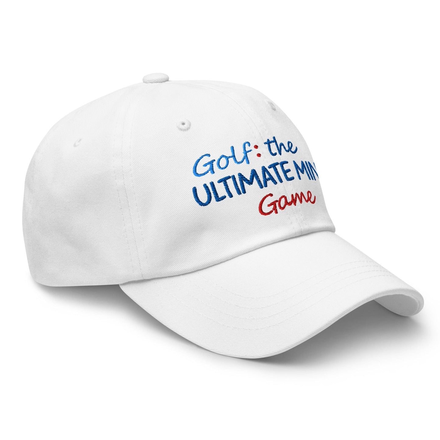 Golf: The Ultimate Mind Game Embroidered Golf Cap - Funny Golf Tee by Swing Epic