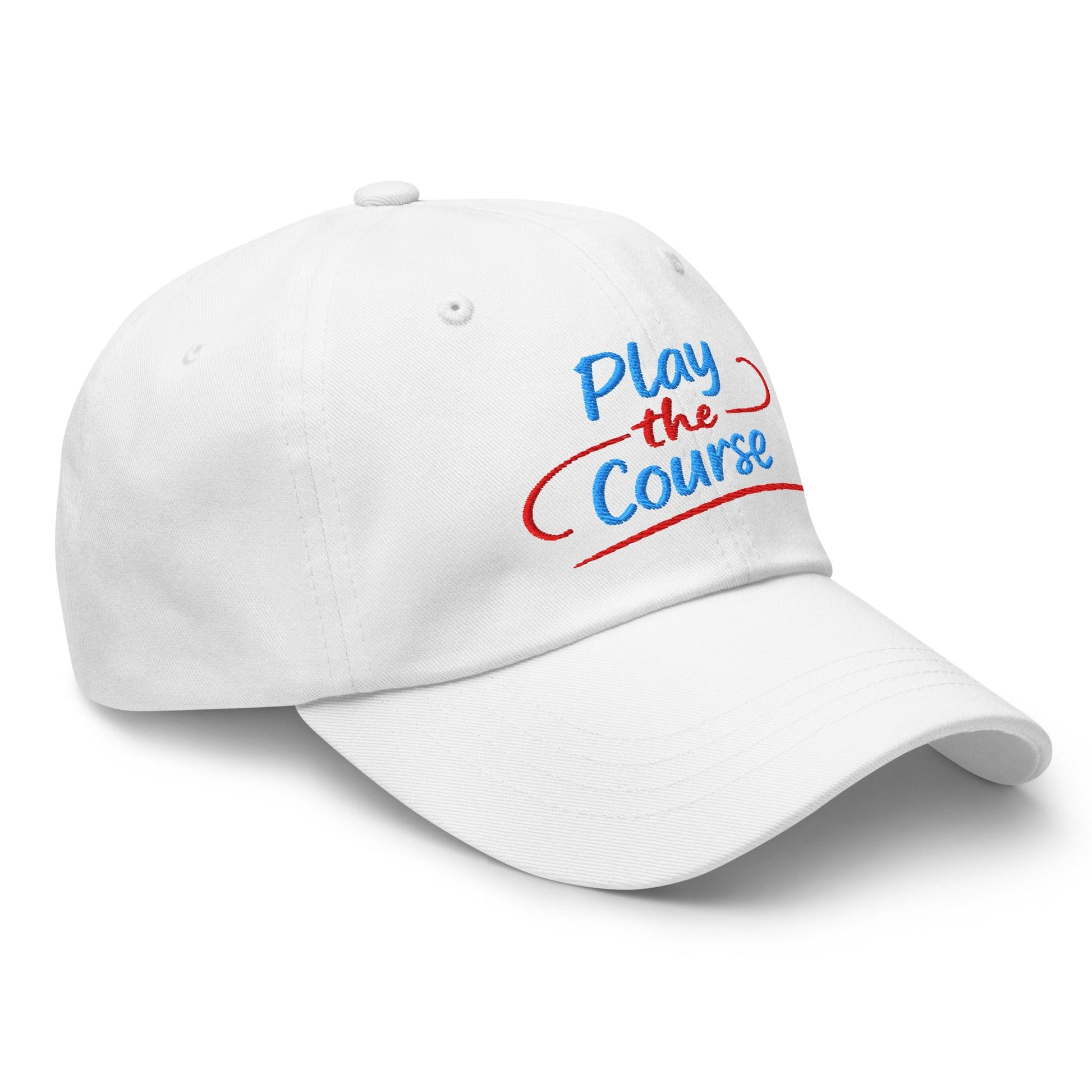 Play the Course Fun Spirit Embroidered Golf Cap - Funny Golf Tee by Swing Epic