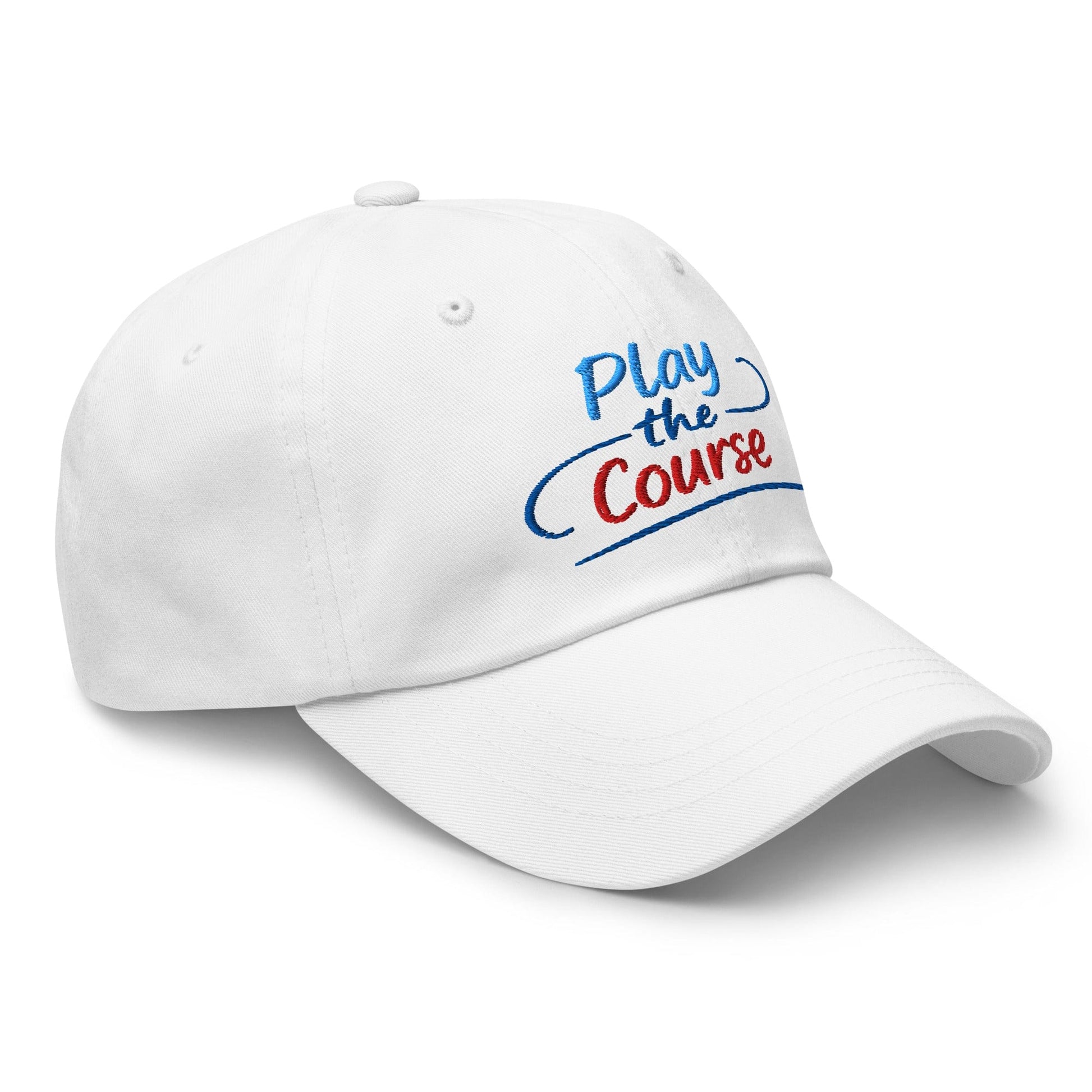 Play the Course Fun Spirit Embroidered Golf Cap - Funny Golf Tee by Swing Epic