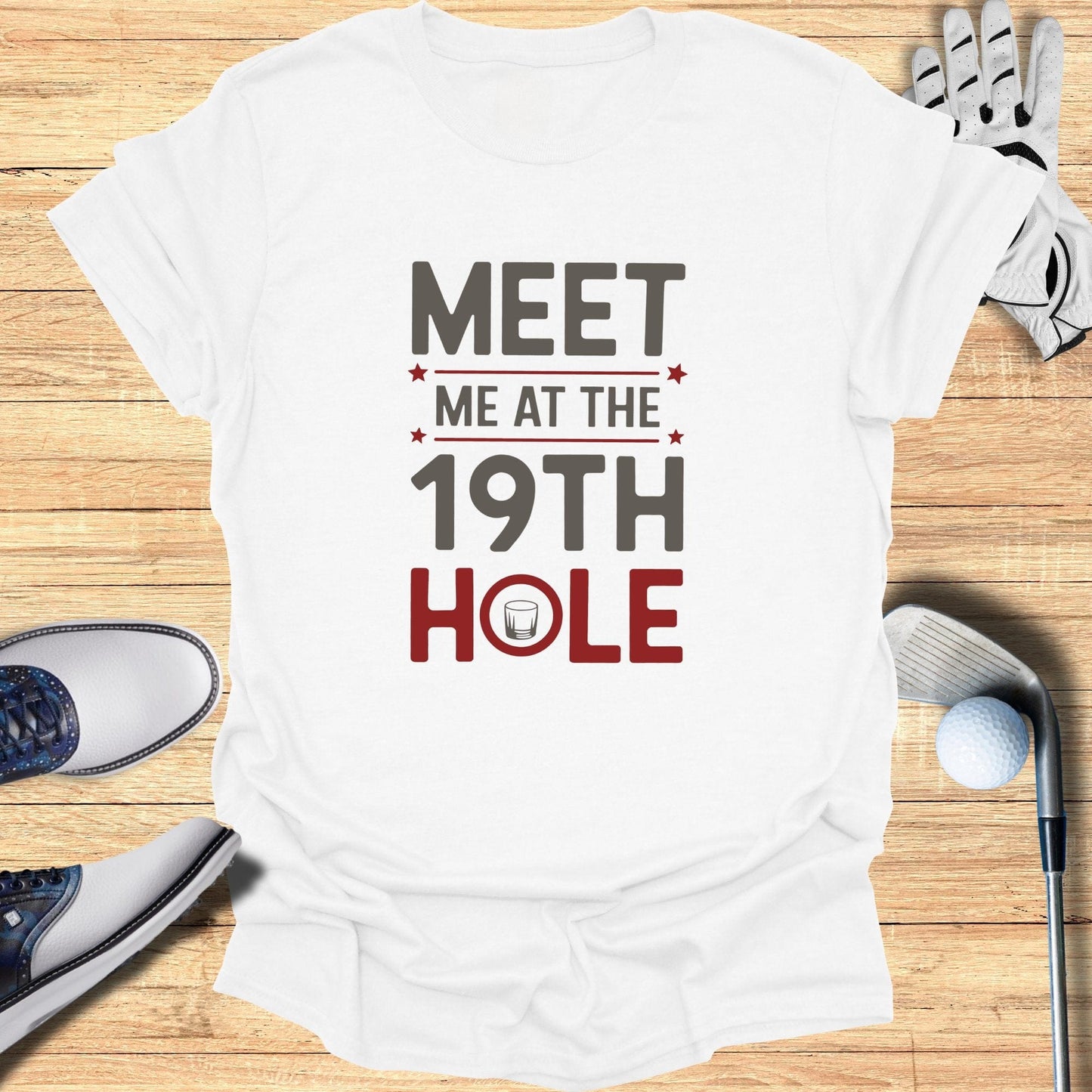 Meet Me At The 19th Hole T-Shirt - Funny Golf Tee by Swing Epic