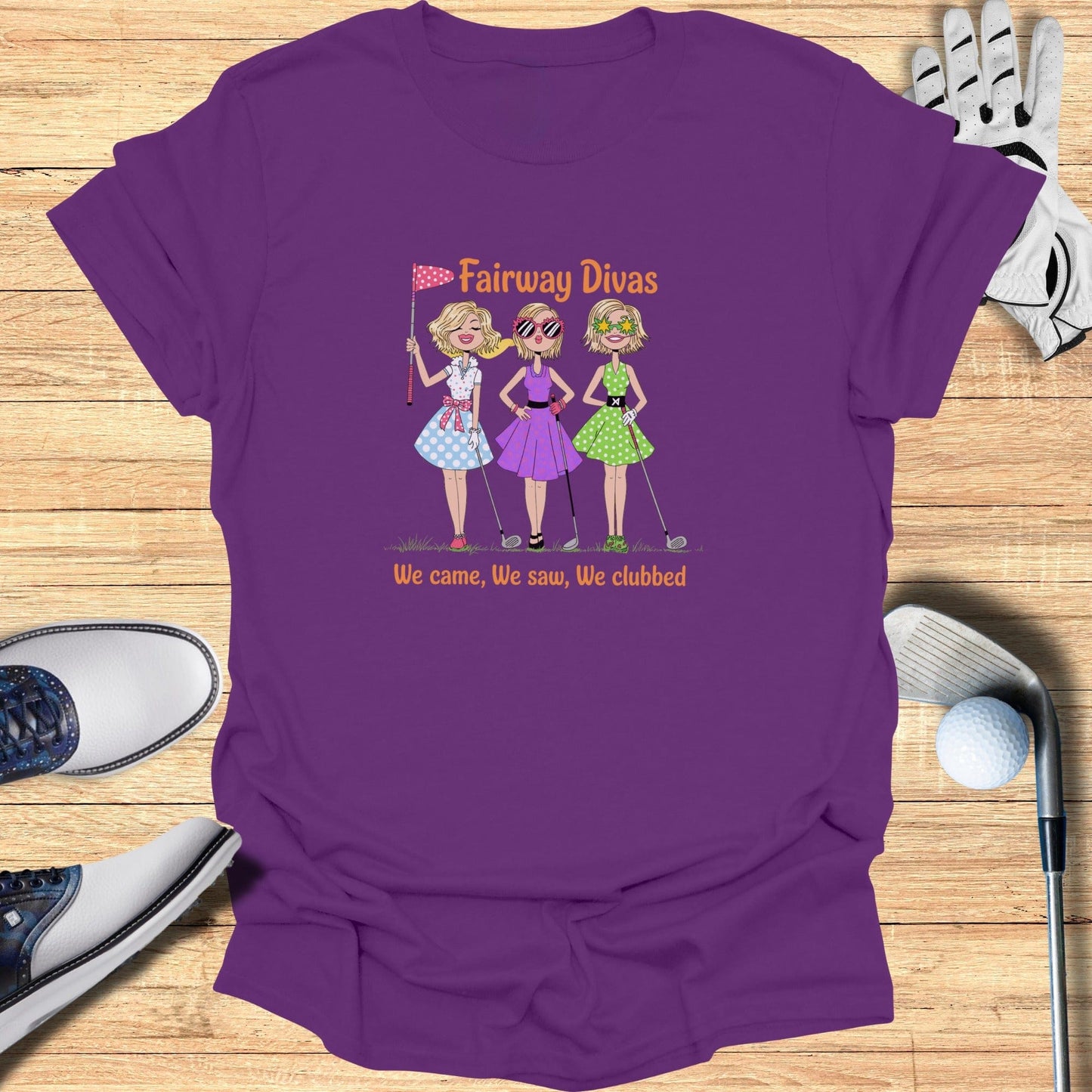 Fairway Divas T-Shirt - Funny Golf Tee by Swing Epic
