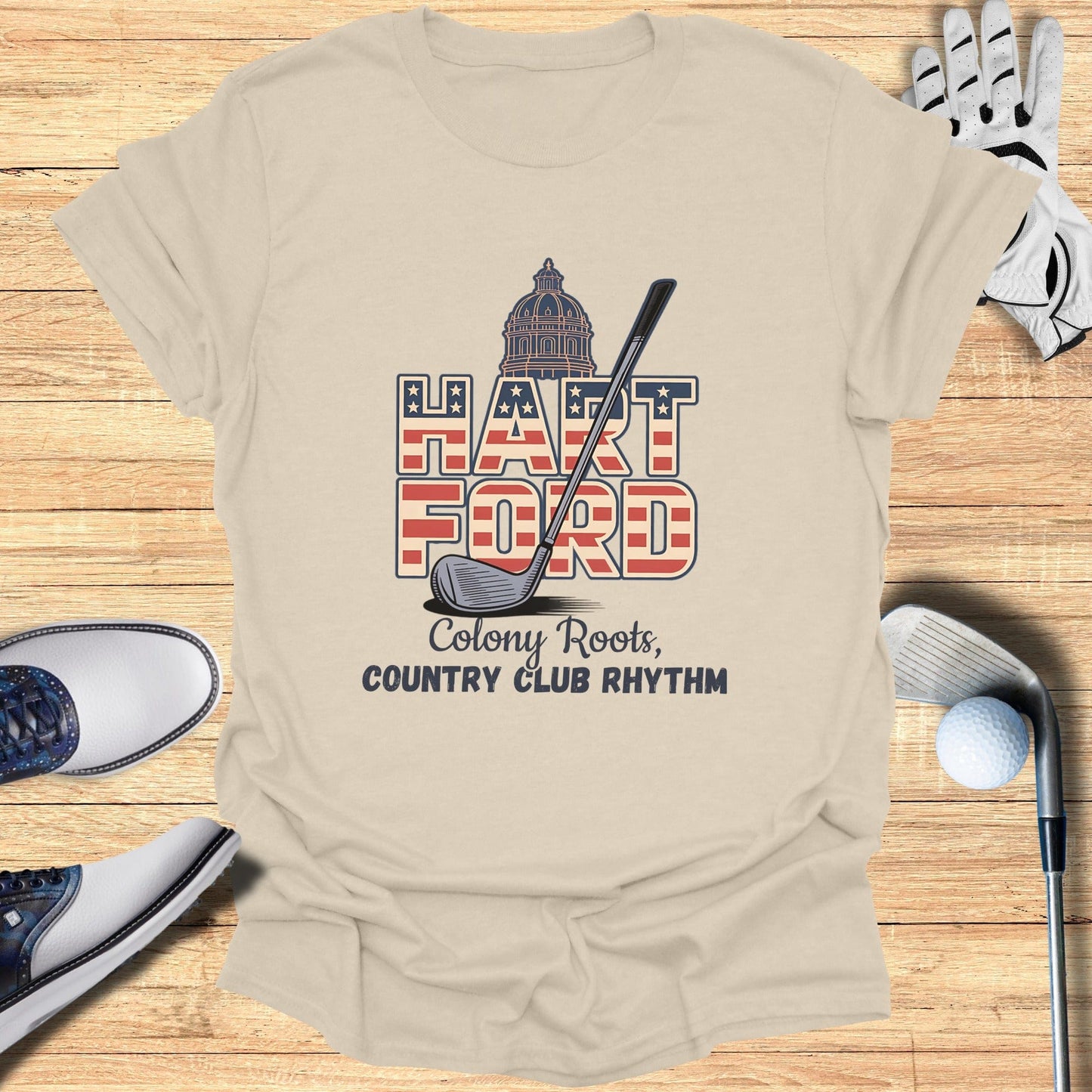 Hartford Golf T-Shirt - Funny Golf Tee by Swing Epic