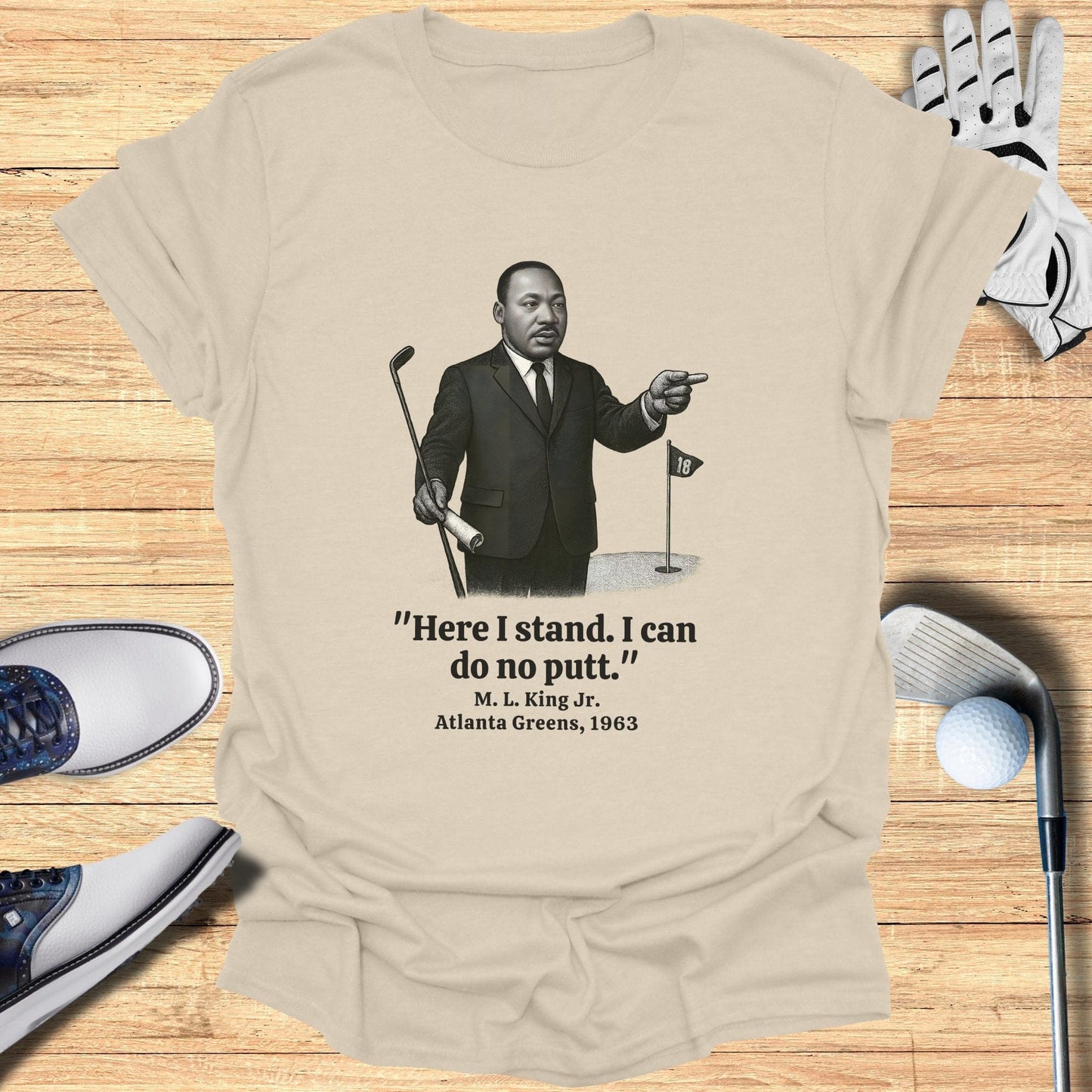 Here I Stand T-Shirt - Funny Golf Tee by Swing Epic