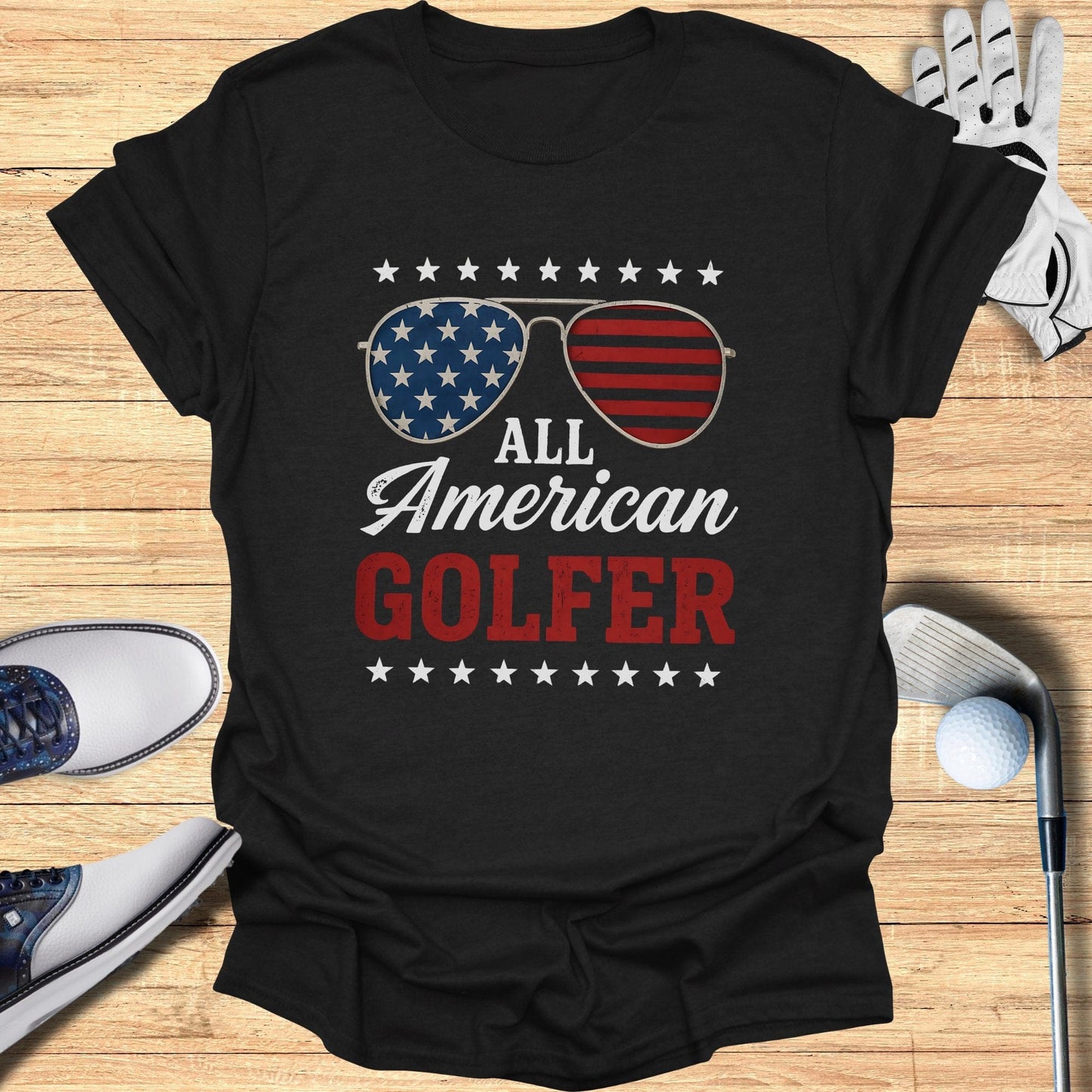 All American Golfer T-Shirt - Funny Golf Tee by Swing Epic