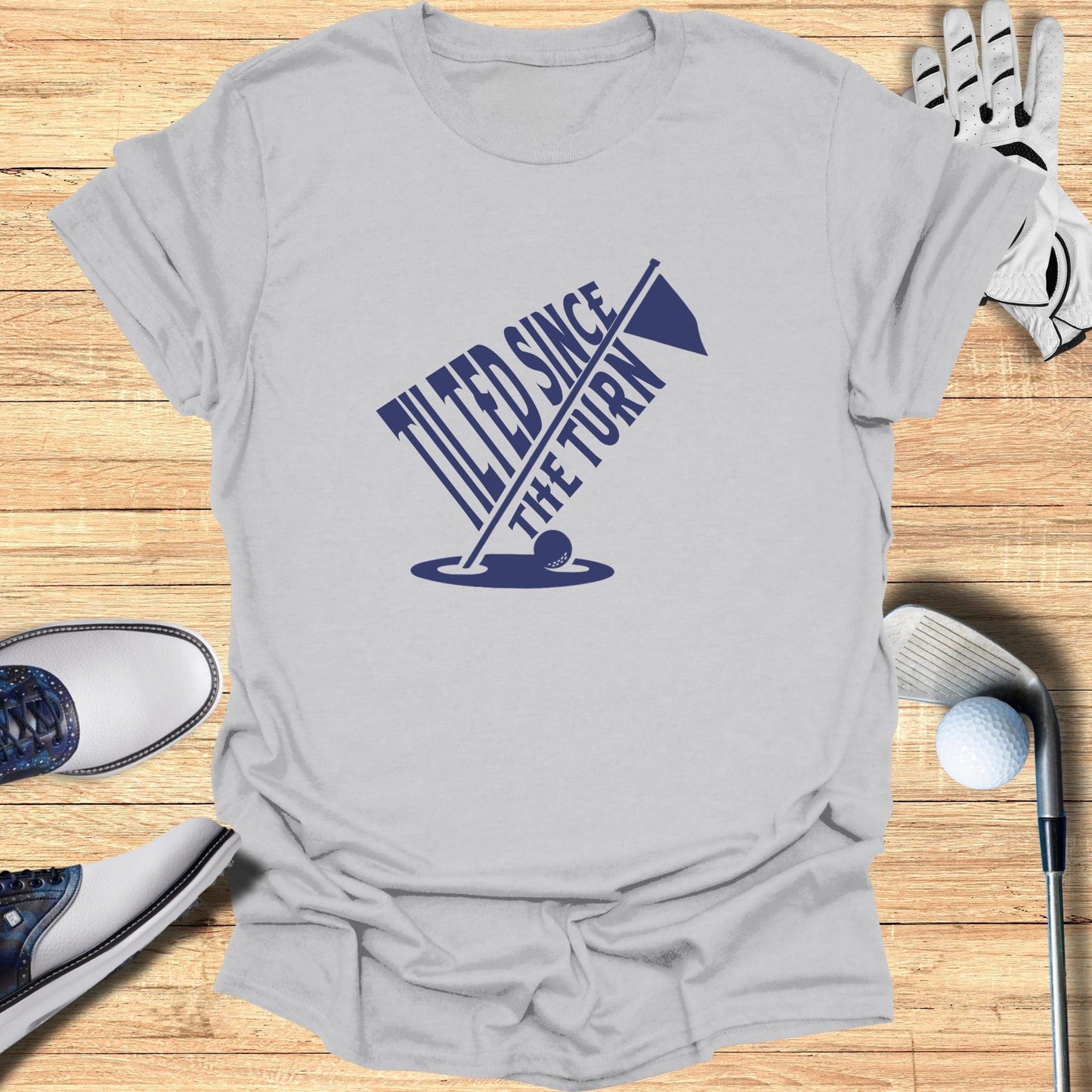 Tilted Since The Turn T-Shirt - Funny Golf Tee by Swing Epic