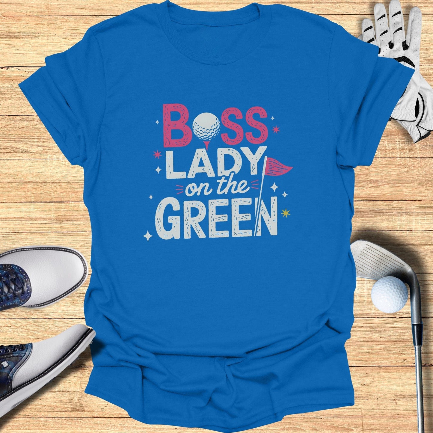 Boss Lady on the Green T-Shirt - Funny Golf Tee by Swing Epic