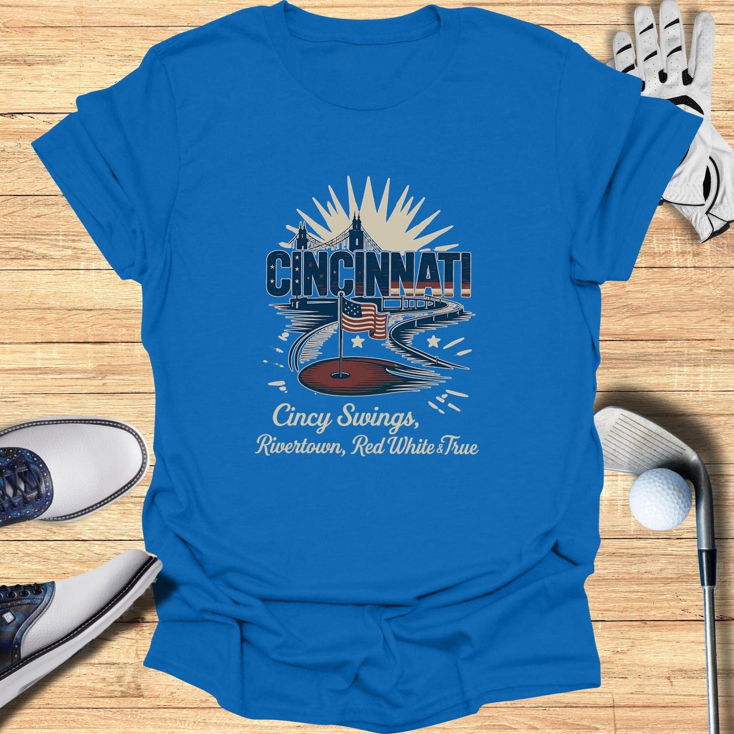 Cincinnati Golf T-Shirt - Funny Golf Tee by Swing Epic