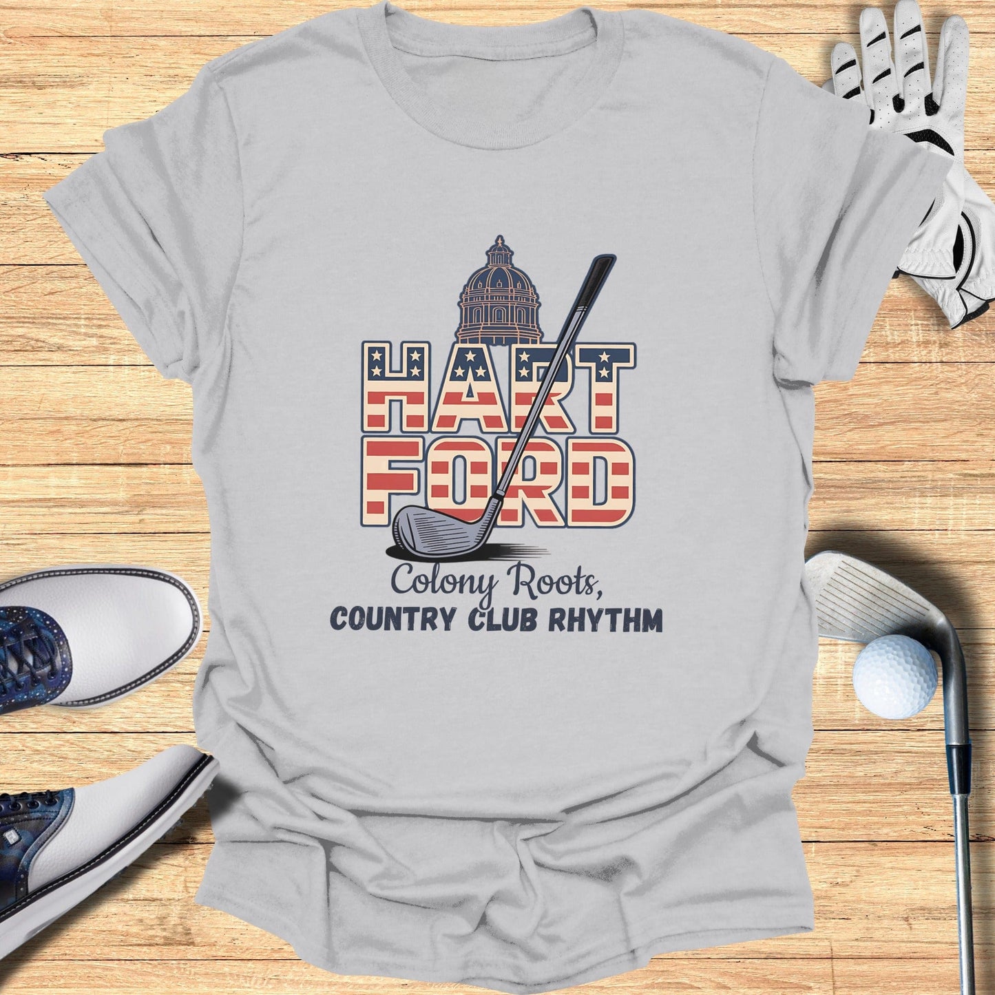 Hartford Golf T-Shirt - Funny Golf Tee by Swing Epic