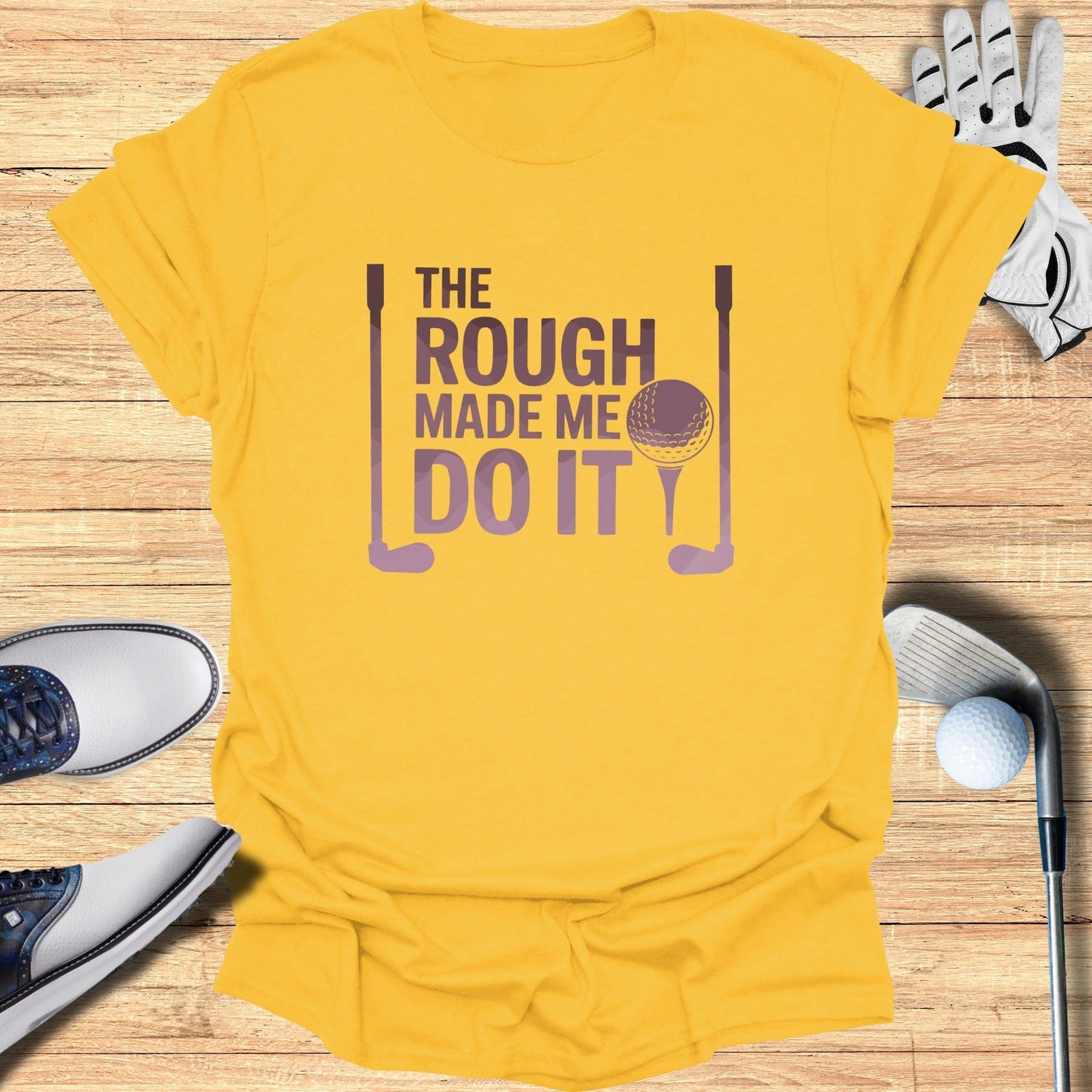 The Rough Made Me Do It T-Shirt - Funny Golf Tee by Swing Epic