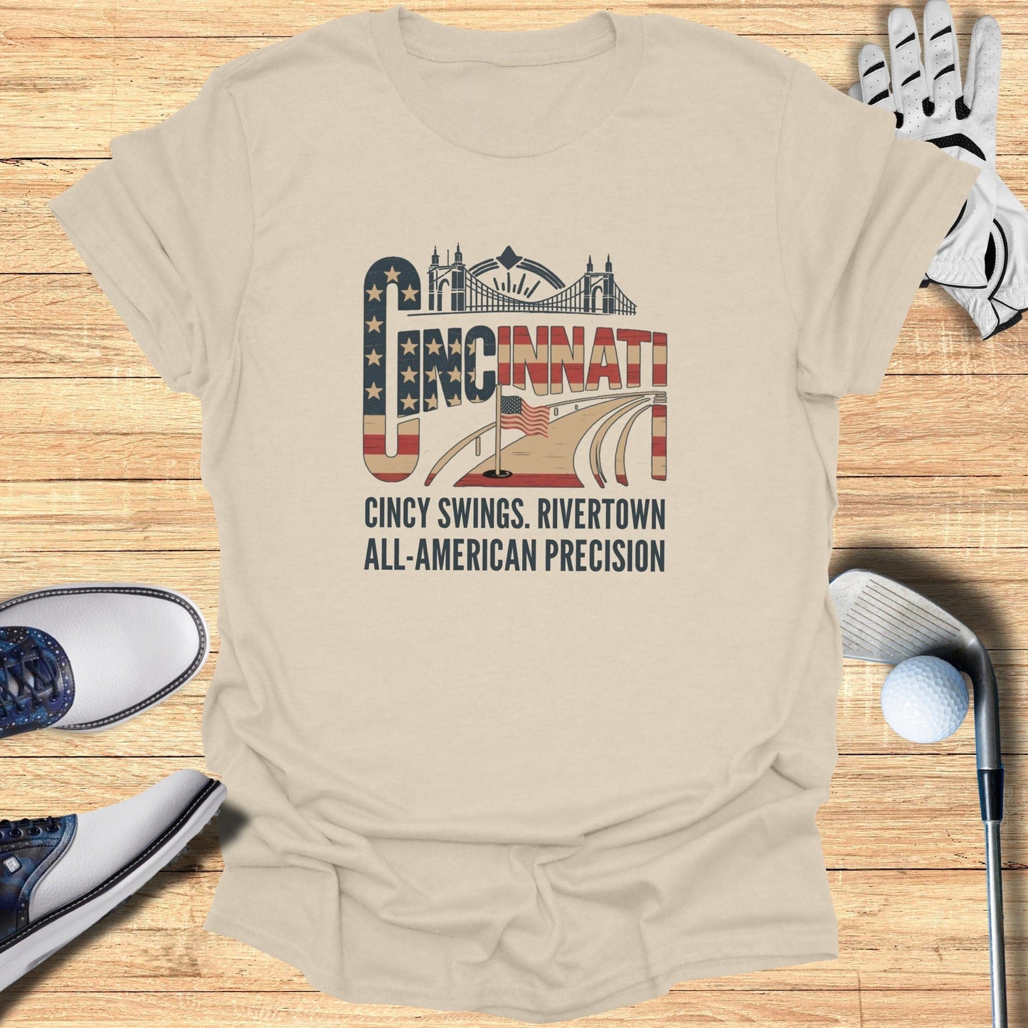 Cincinnati Golf T-Shirt - Funny Golf Tee by Swing Epic