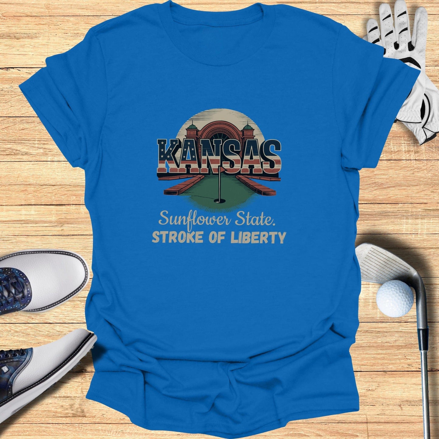 Kansas Golf T-Shirt - Funny Golf Tee by Swing Epic