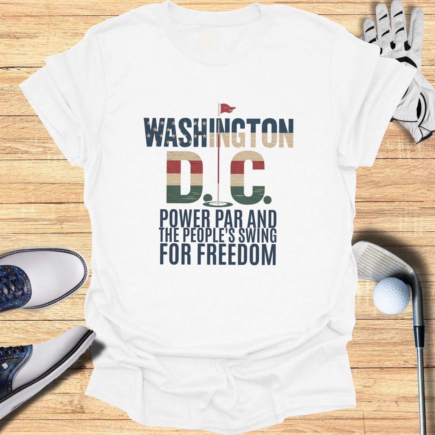 Washington DC Golf T-Shirt - Funny Golf Tee by Swing Epic