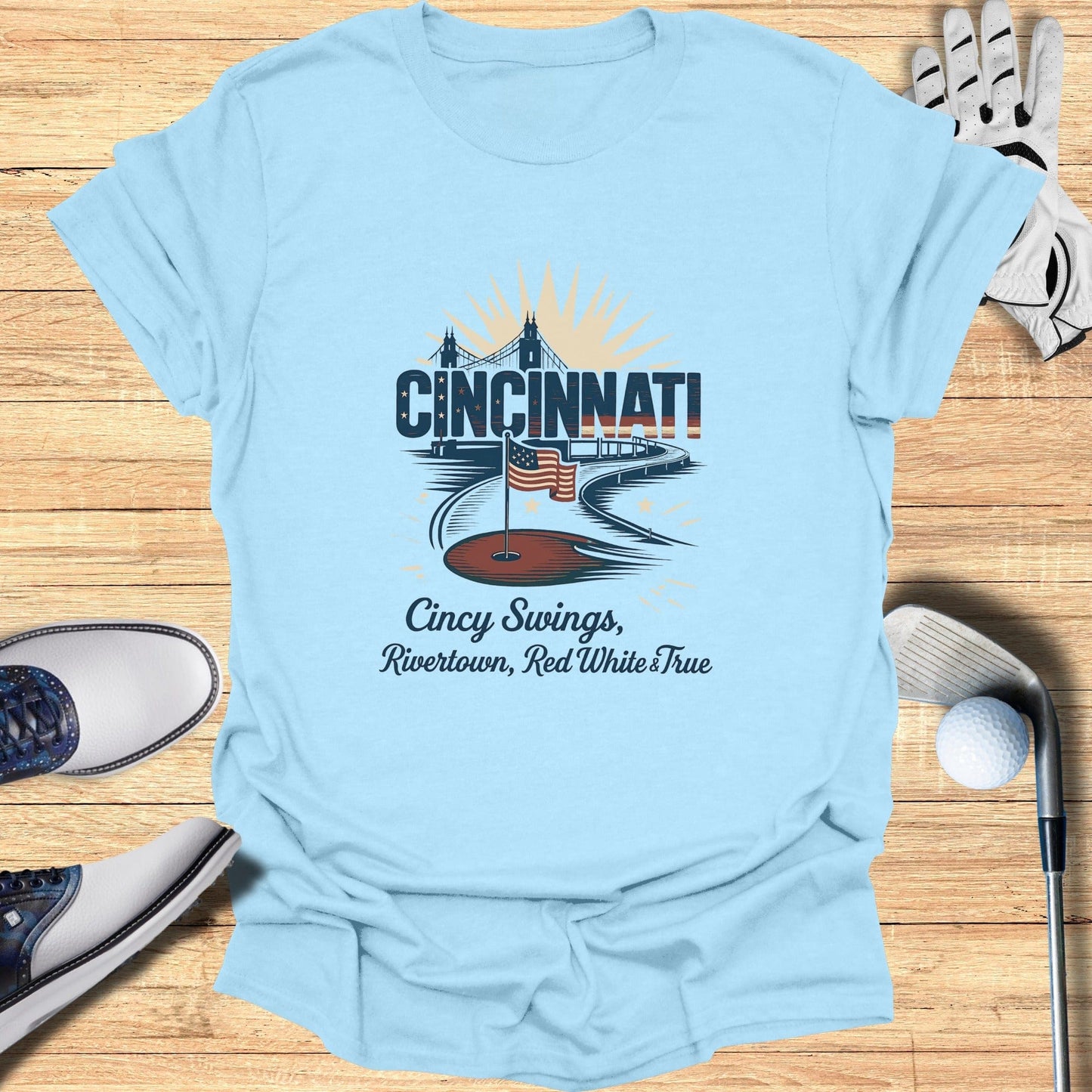 Cincinnati Golf T-Shirt - Funny Golf Tee by Swing Epic