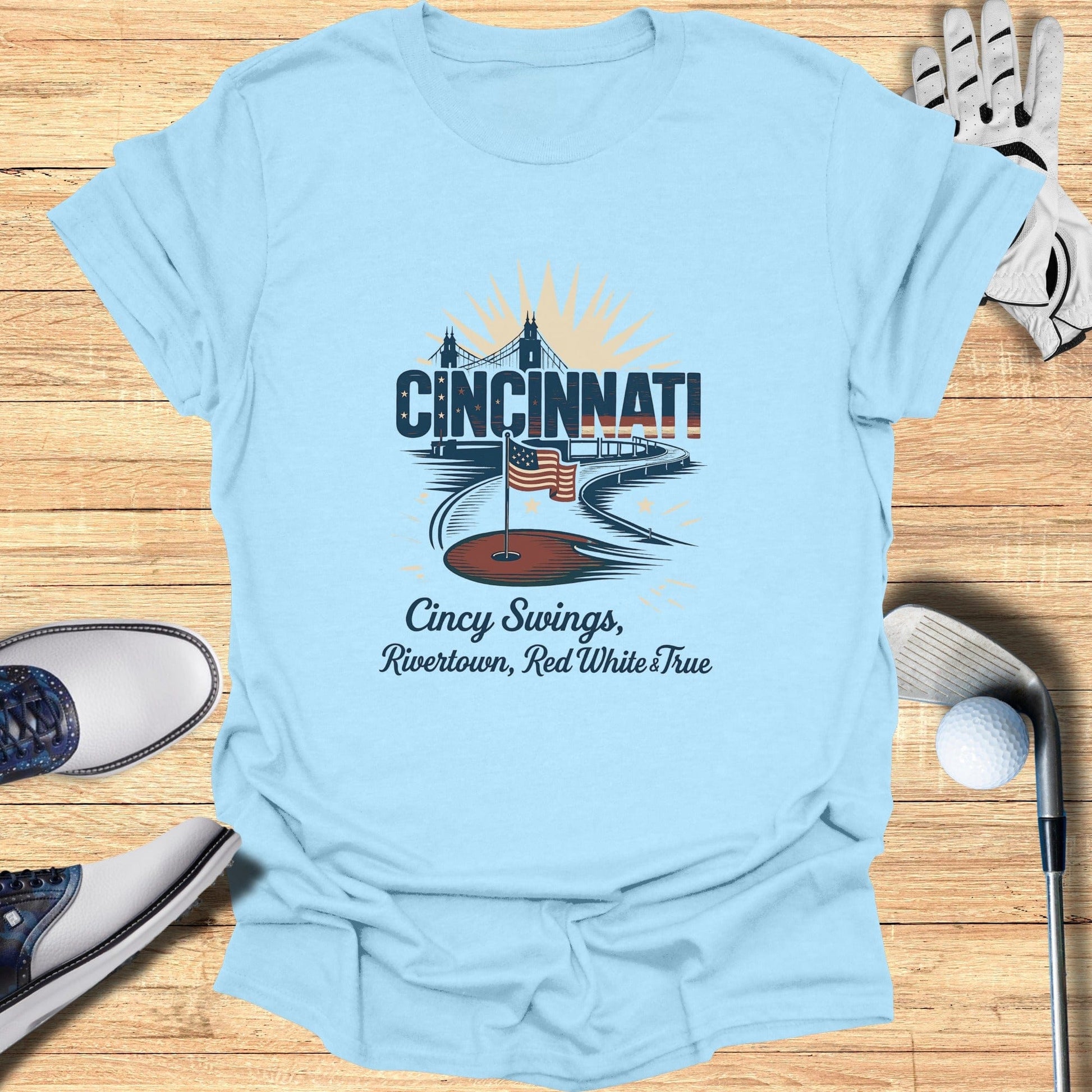 Cincinnati Golf T-Shirt - Funny Golf Tee by Swing Epic