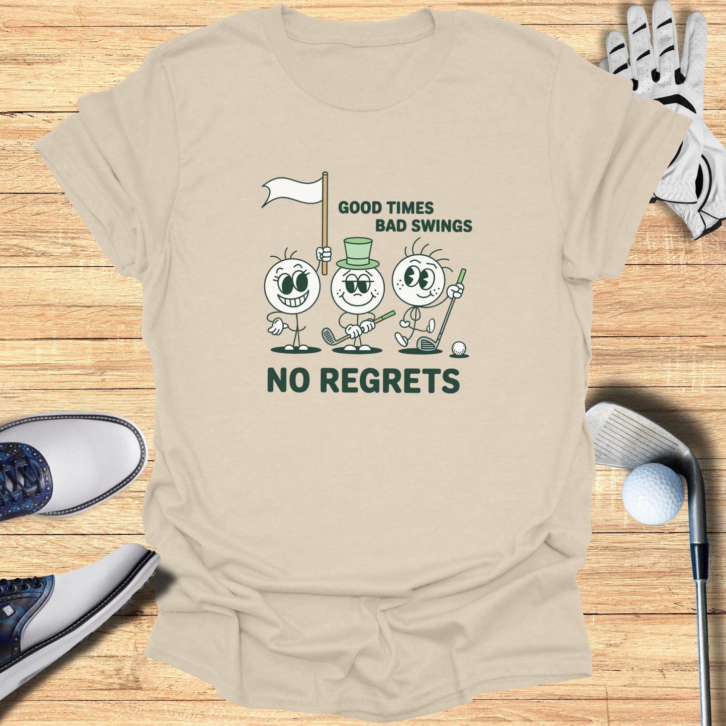 Good Times Bad Swings T-Shirt - Funny Golf Tee by Swing Epic