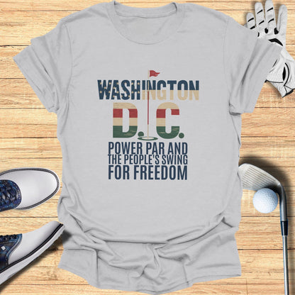 Washington DC Golf T-Shirt - Funny Golf Tee by Swing Epic