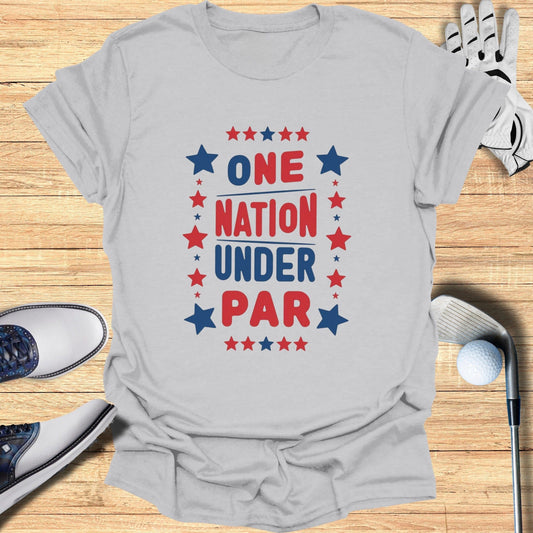 One Nation T-Shirt - Funny Golf Tee by Swing Epic