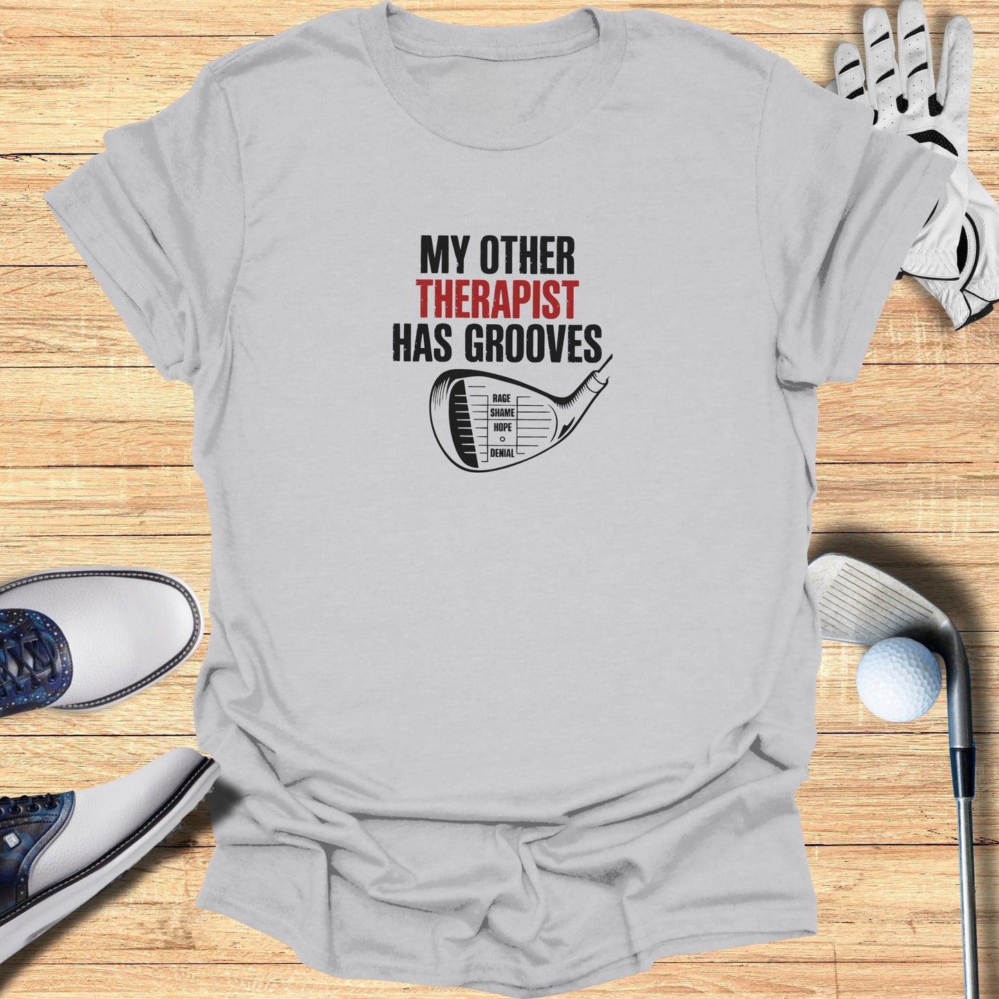Grooved Therapy T-Shirt - Funny Golf Tee by Swing Epic