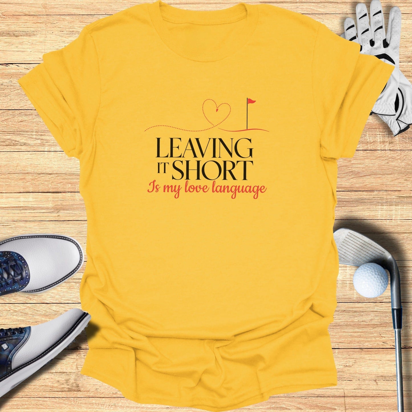 Leaving It Short T-Shirt - Funny Golf Tee by Swing Epic