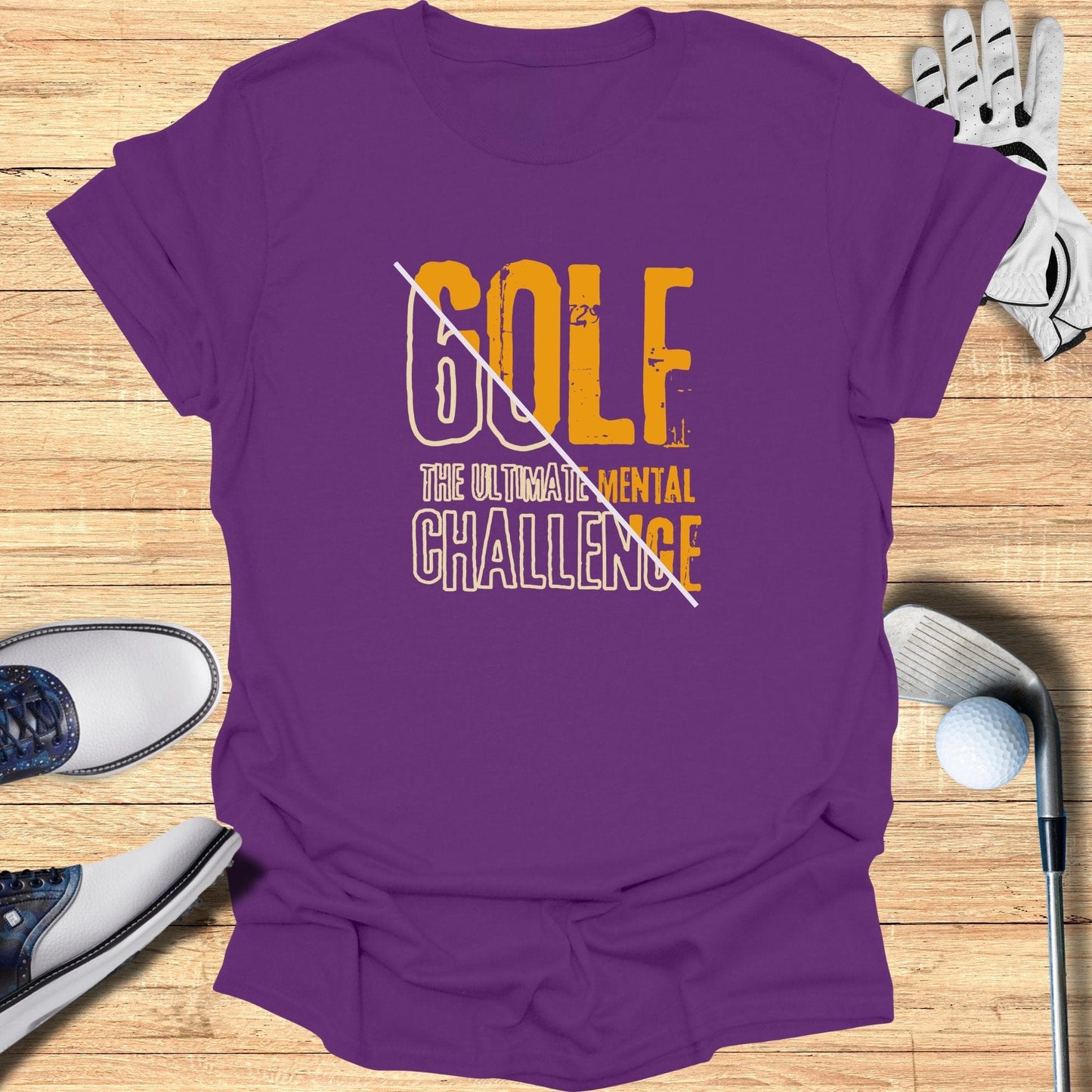 Golf The Ultimate Mental Challenge T-Shirt - Funny Golf Tee by Swing Epic