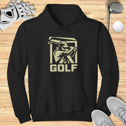 Vintage Golfer Hoodie for Sports Enthusiasts