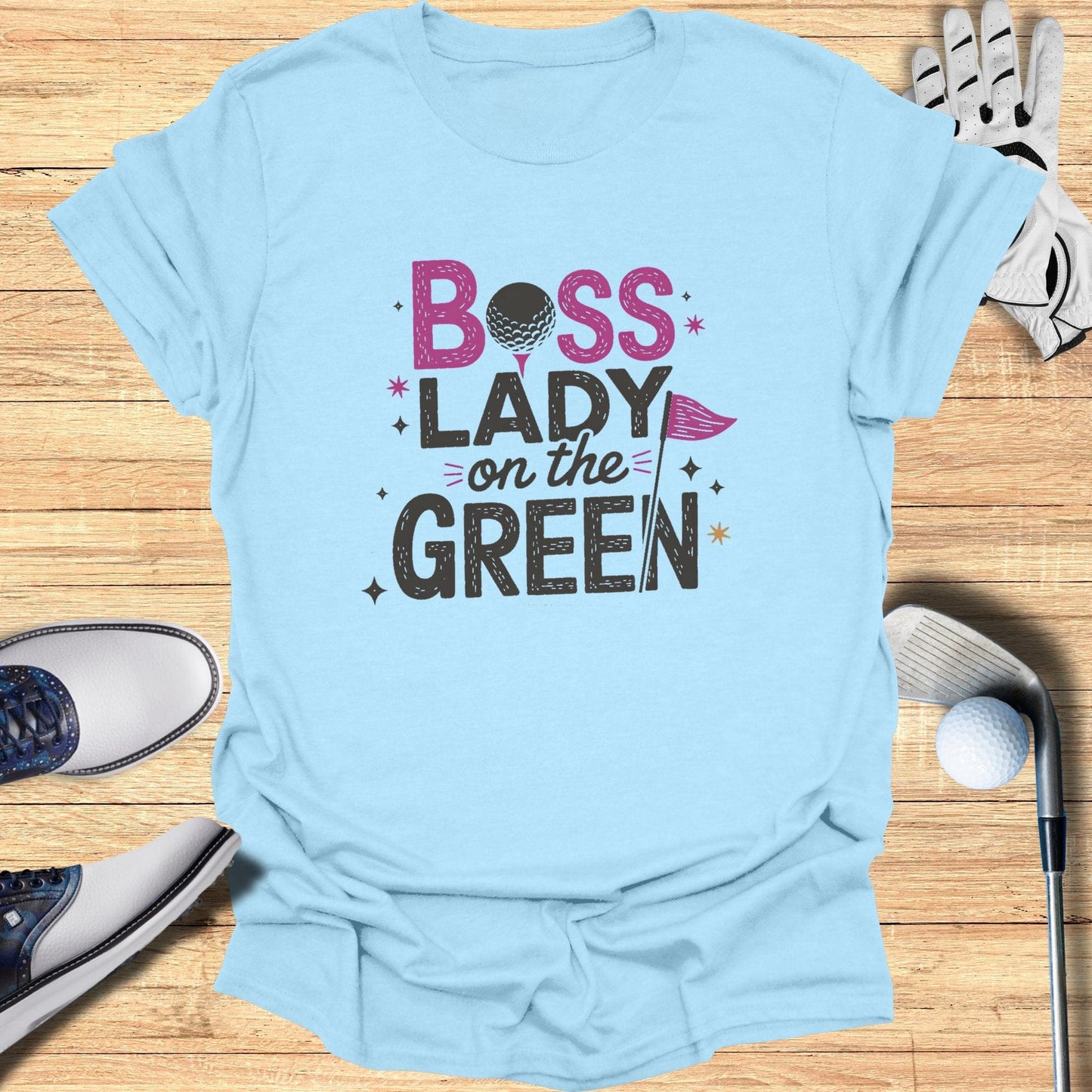 Boss Lady on the Green T-Shirt - Funny Golf Tee by Swing Epic