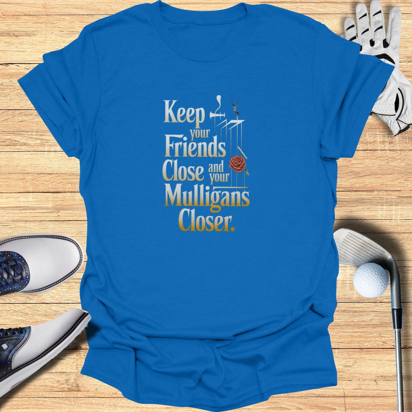 Keep Your Friends Close T-Shirt - Funny Golf Tee by Swing Epic