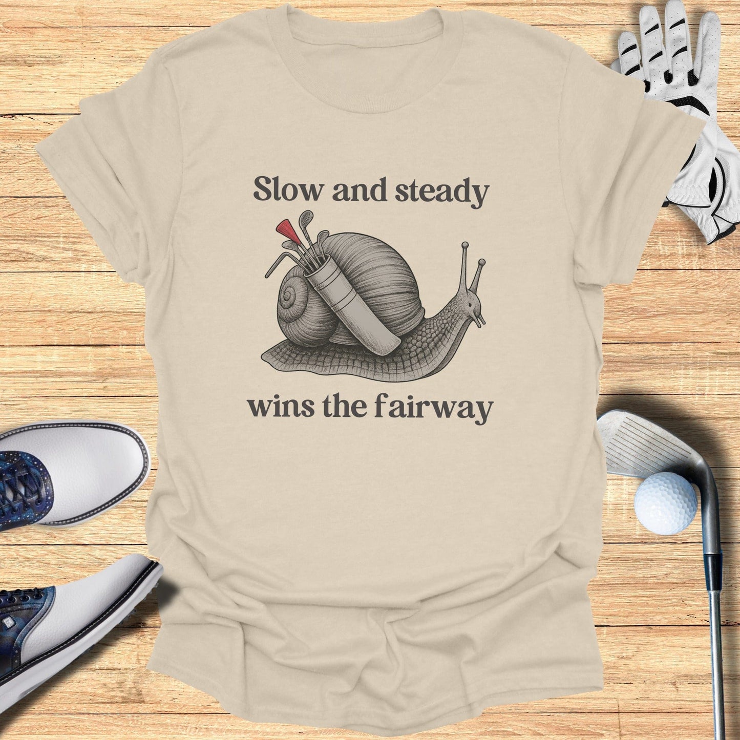 Slow and Steady Fairway T-Shirt - Funny Golf Tee by Swing Epic