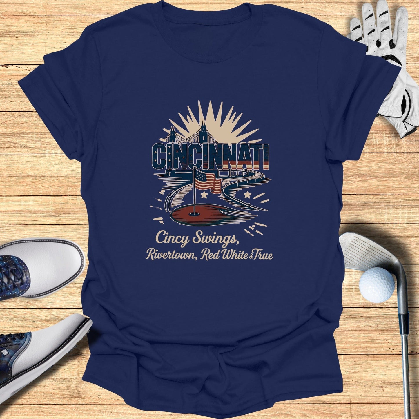 Cincinnati Golf T-Shirt - Funny Golf Tee by Swing Epic