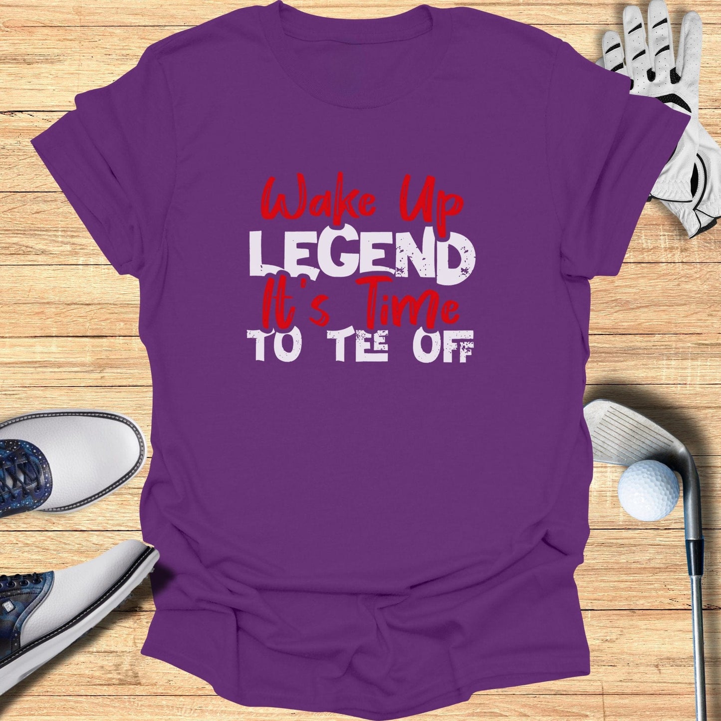Wake Up Legend T-Shirt - Funny Golf Tee by Swing Epic
