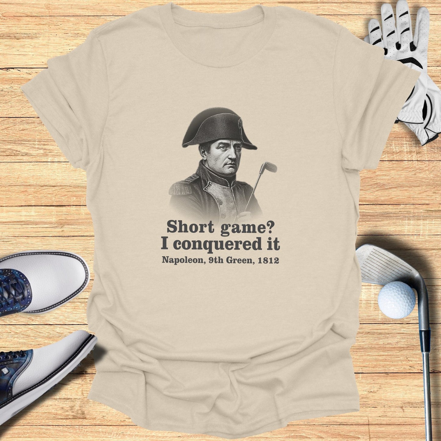 Short Game I Conquered It T-Shirt - Funny Golf Tee by Swing Epic