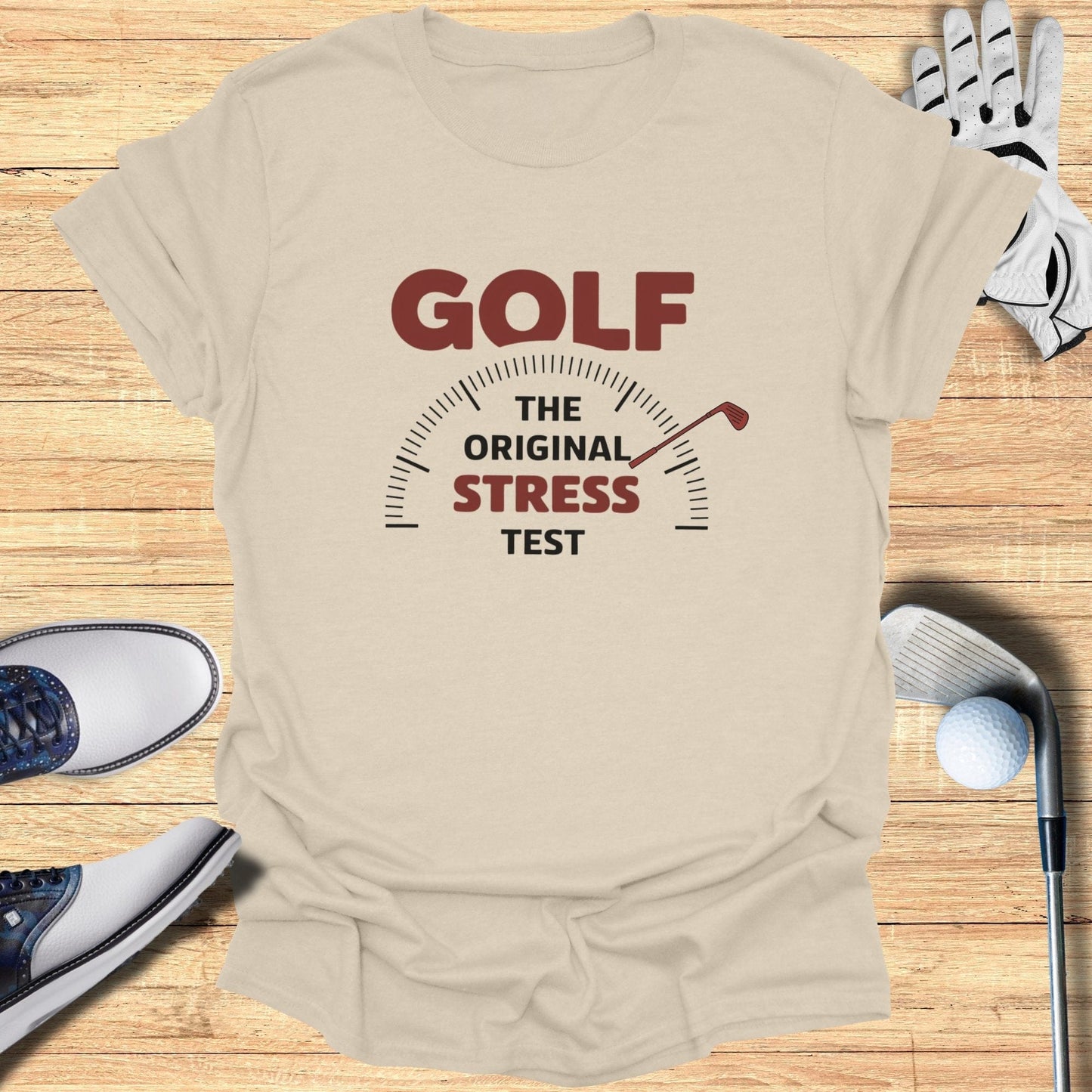 Golf The Original Stress Test T-Shirt - Funny Golf Tee by Swing Epic
