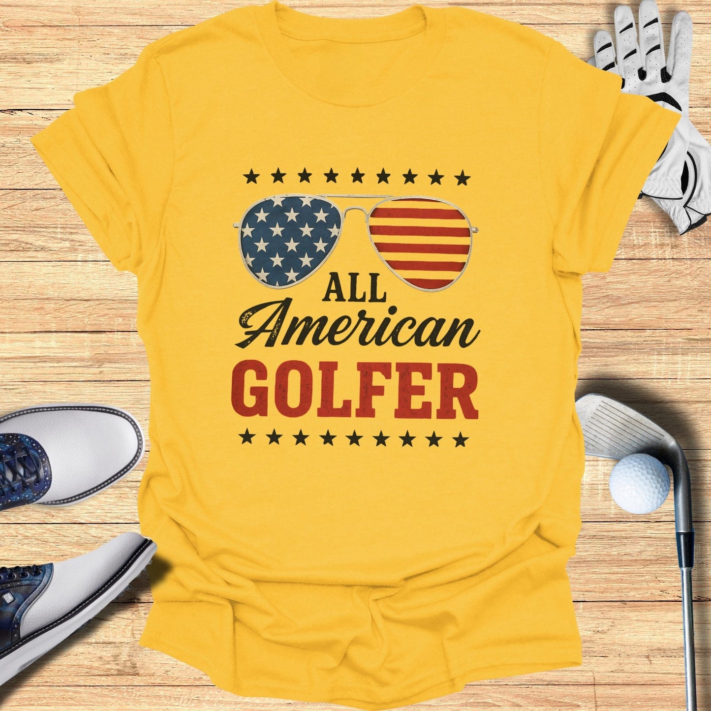 All American Golfer T-Shirt - Funny Golf Tee by Swing Epic