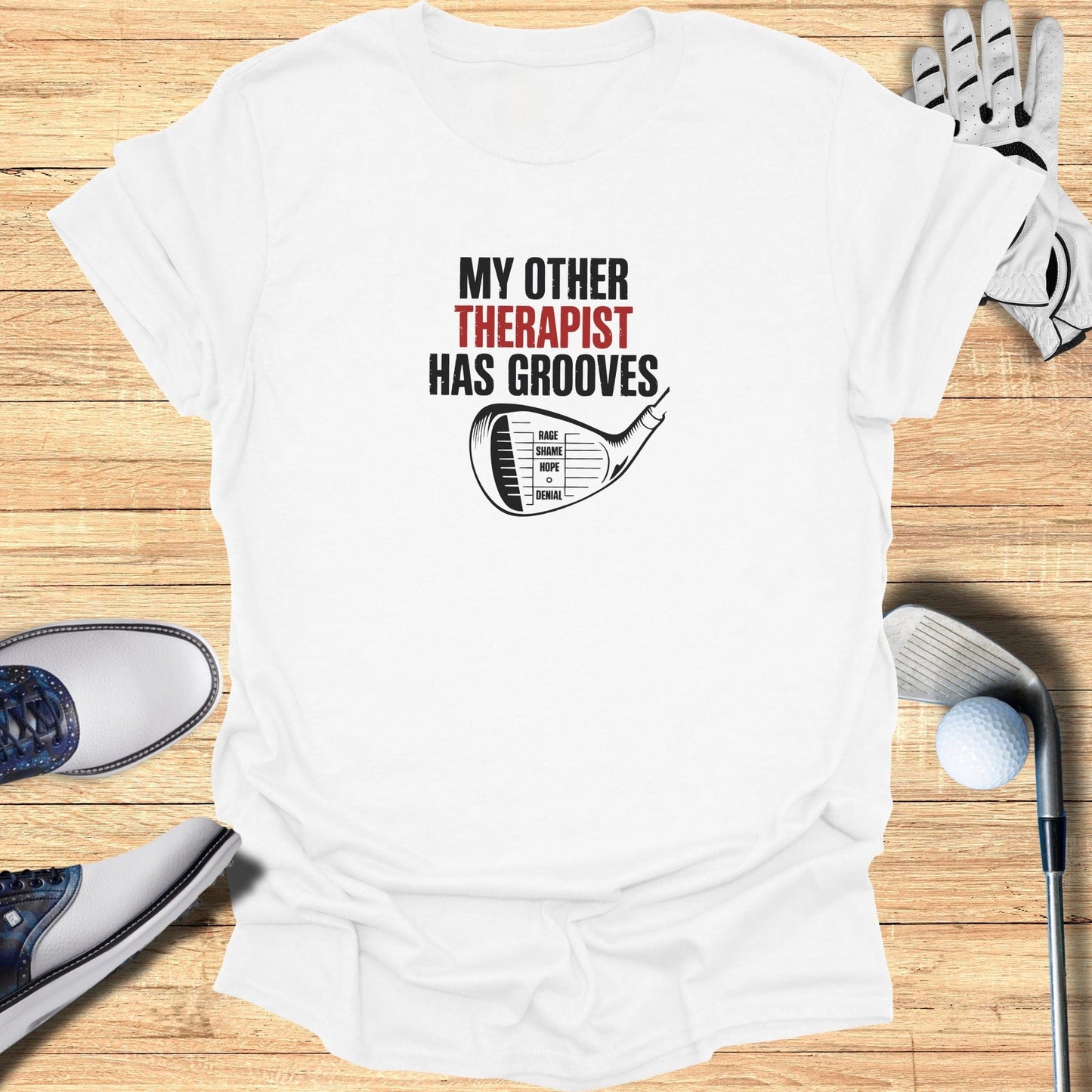 Grooved Therapy T-Shirt - Funny Golf Tee by Swing Epic