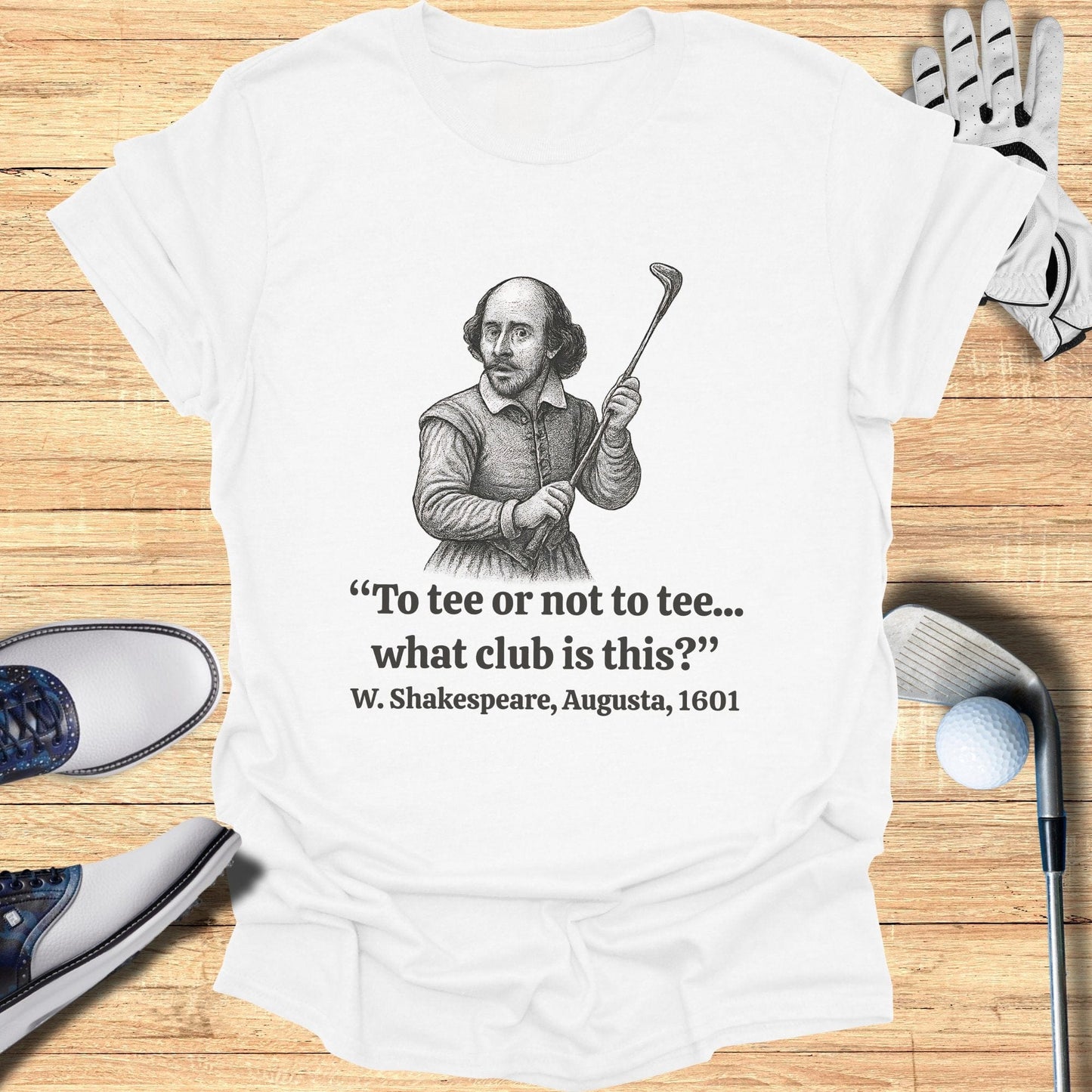 To Tee Or Not To Tee T-Shirt - Funny Golf Tee by Swing Epic