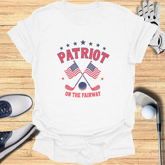 Patriot On The Fairway T-Shirt - Funny Golf Tee by Swing Epic