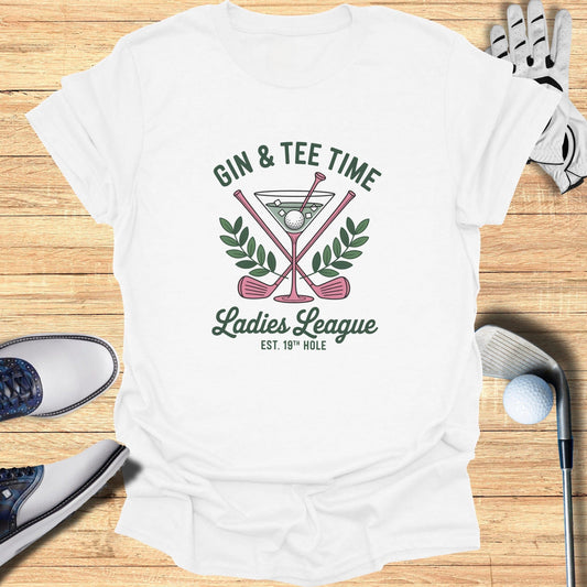 Gin & Tee Time T-Shirt - Funny Golf Tee by Swing Epic