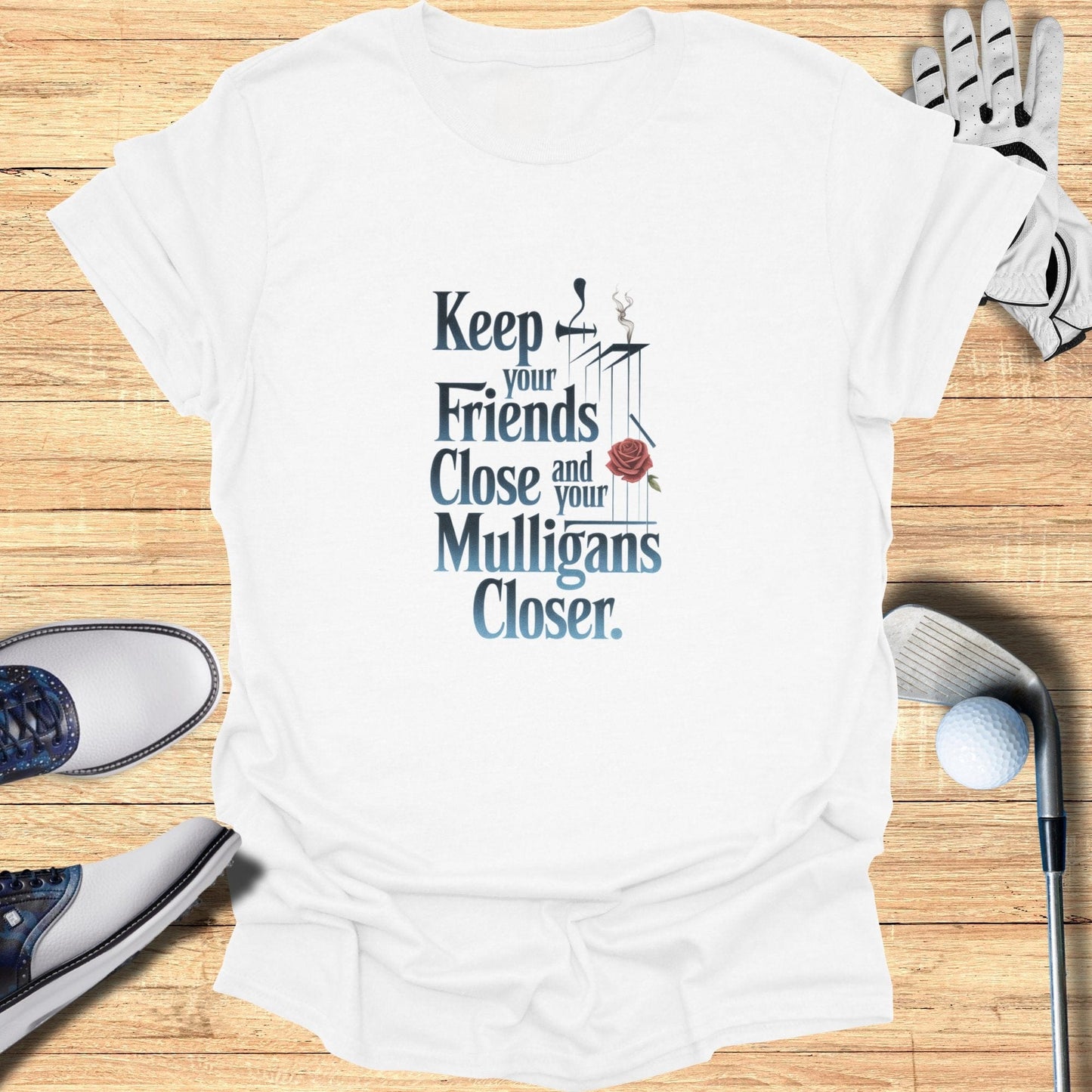 Keep Your Friends Close T-Shirt - Funny Golf Tee by Swing Epic