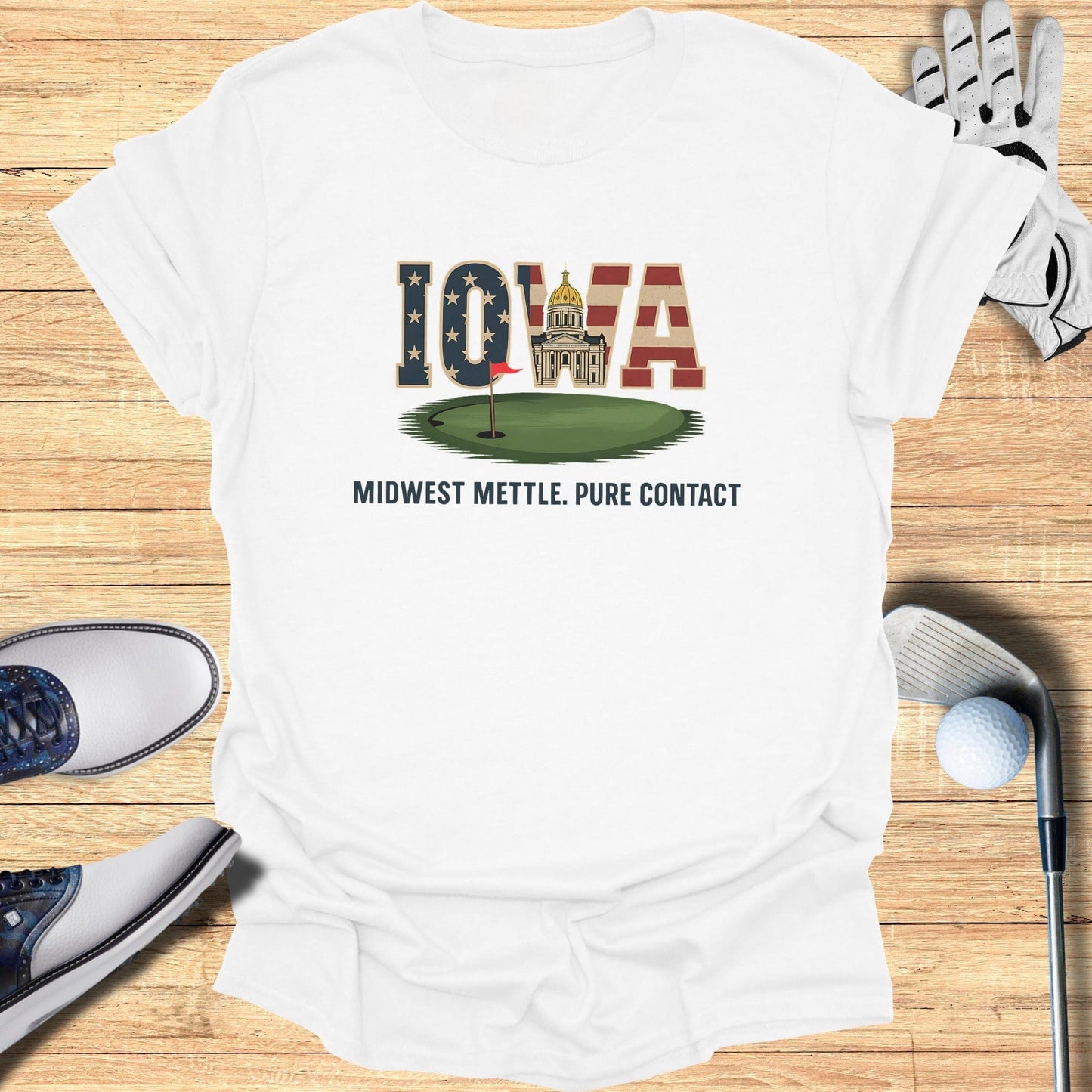 Iowa Golf T-Shirt - Funny Golf Tee by Swing Epic