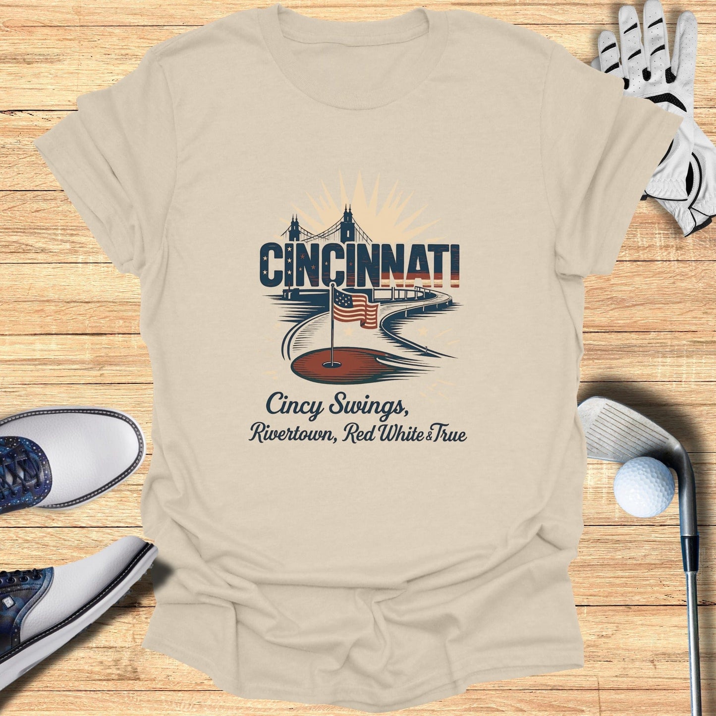 Cincinnati Golf T-Shirt - Funny Golf Tee by Swing Epic