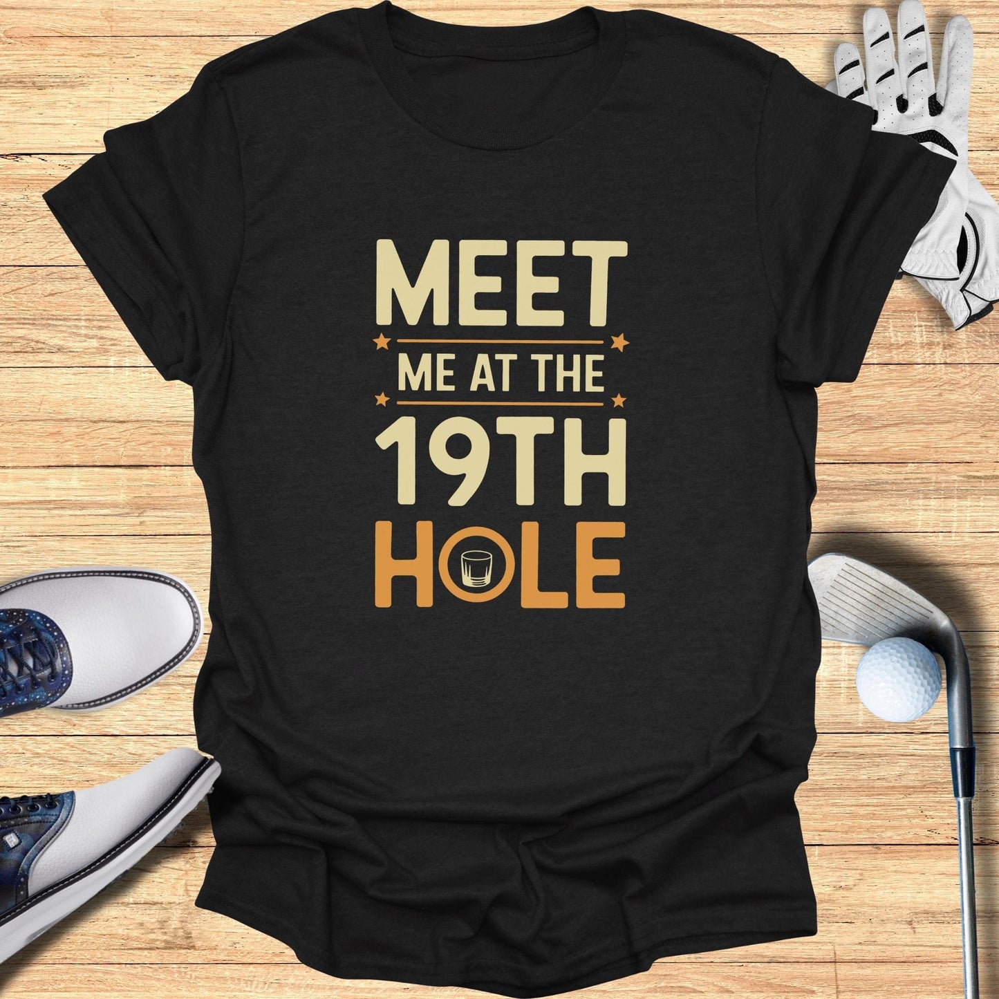 Meet Me At The 19th Hole T-Shirt - Funny Golf Tee by Swing Epic