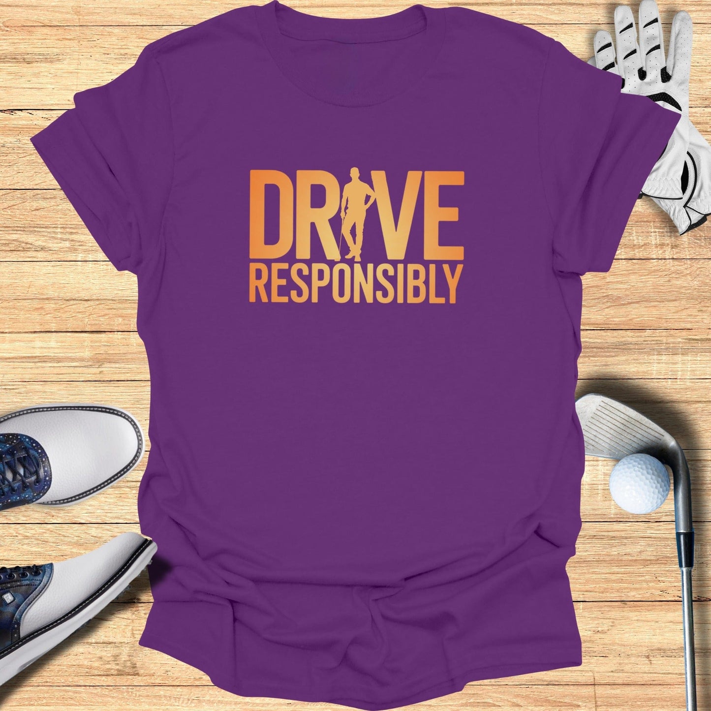 Drive Responsibly T-Shirt - Funny Golf Tee by Swing Epic