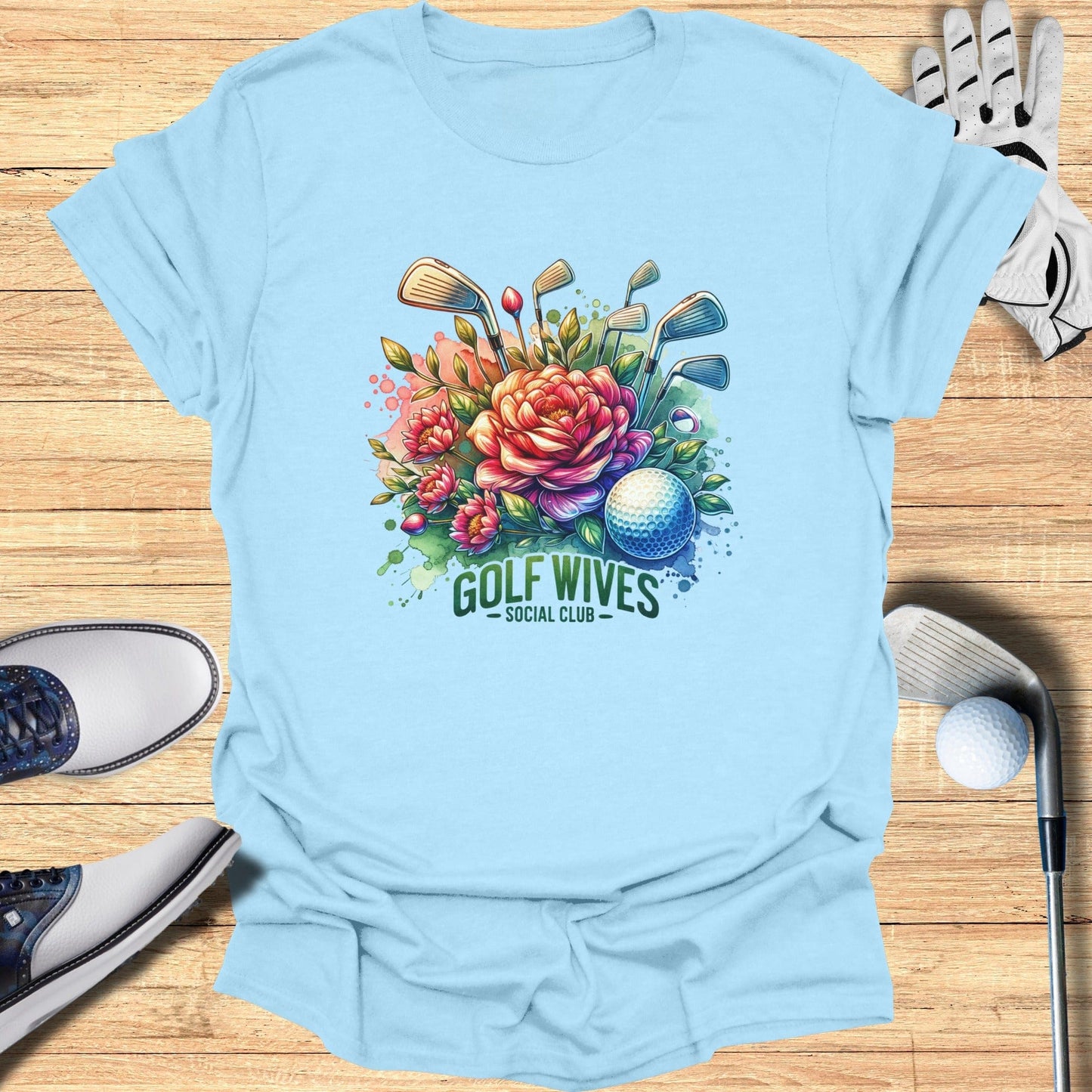 Golf Wives Social Club T-Shirt - Funny Golf Tee by Swing Epic