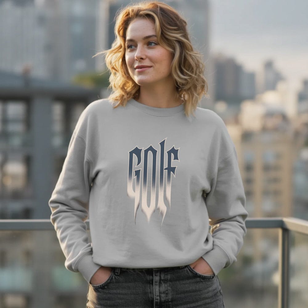 Stylish Casual Sweatshirt with Bold Golf Graphic