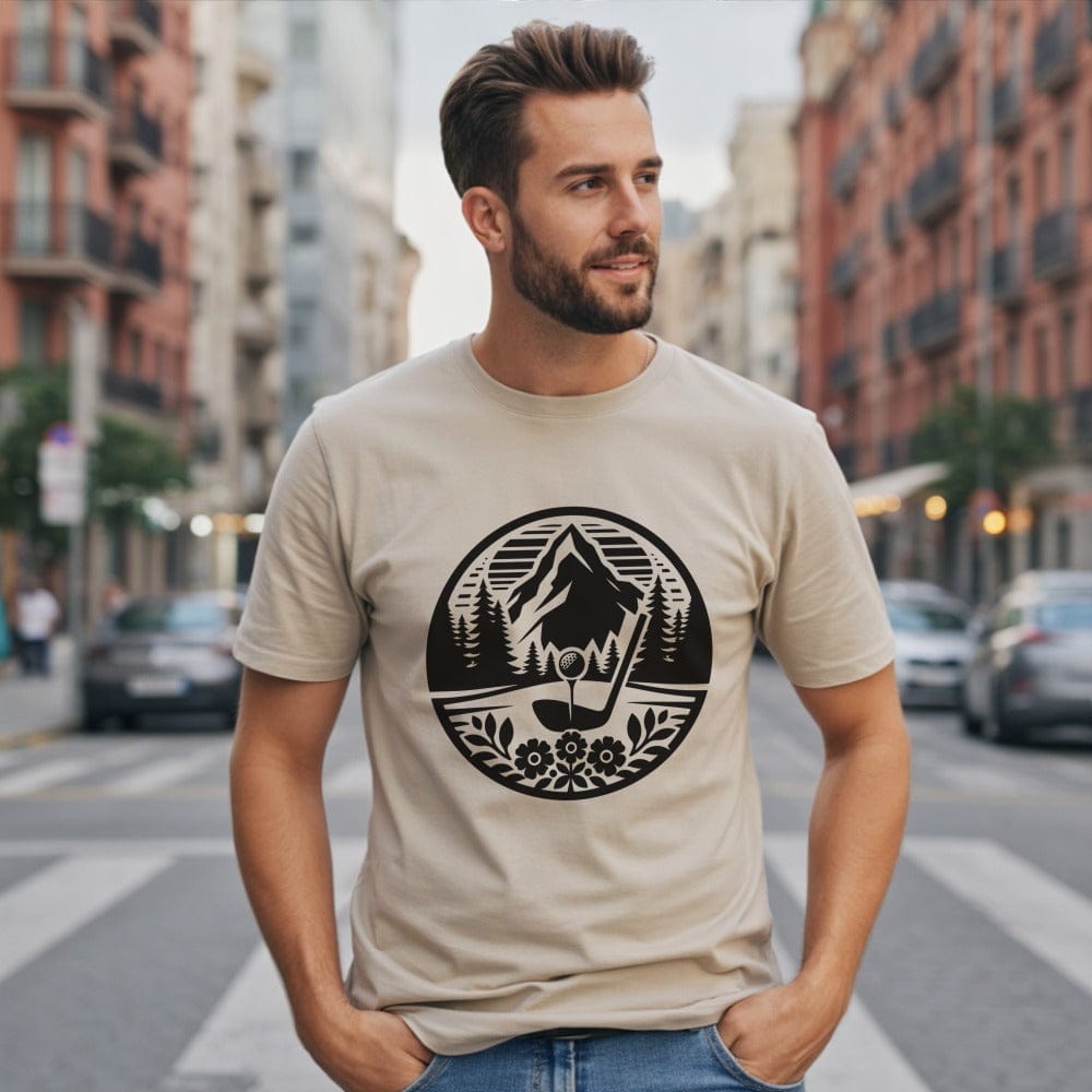 Scenic Mountain Nature Design Casual Tshirt