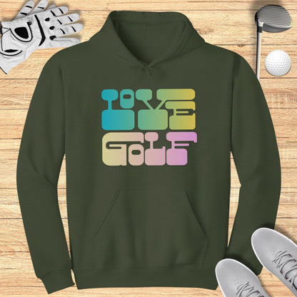 Retro Love Golf Hoodie Unisex Casual Sportswear