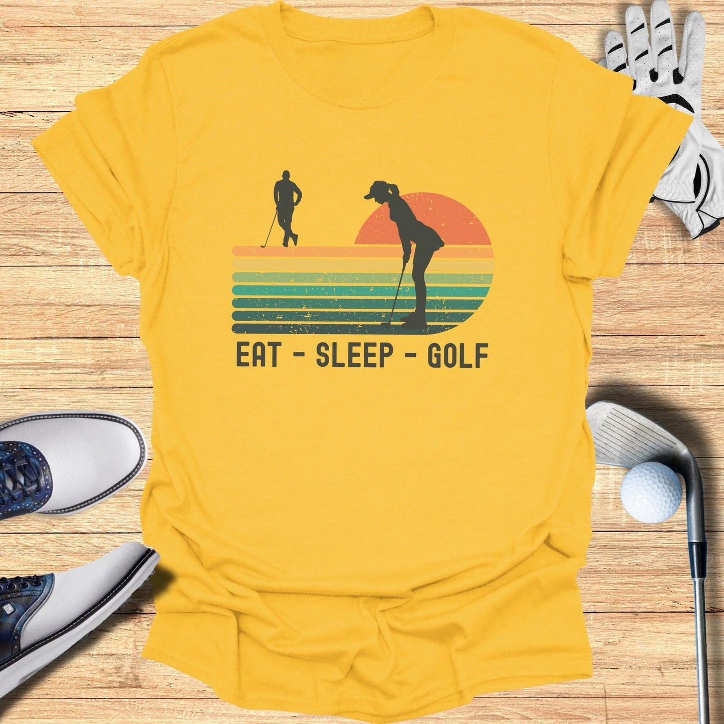 Eat Sleep Golf T-Shirt - Funny Golf T-Shirt by SwingEpic