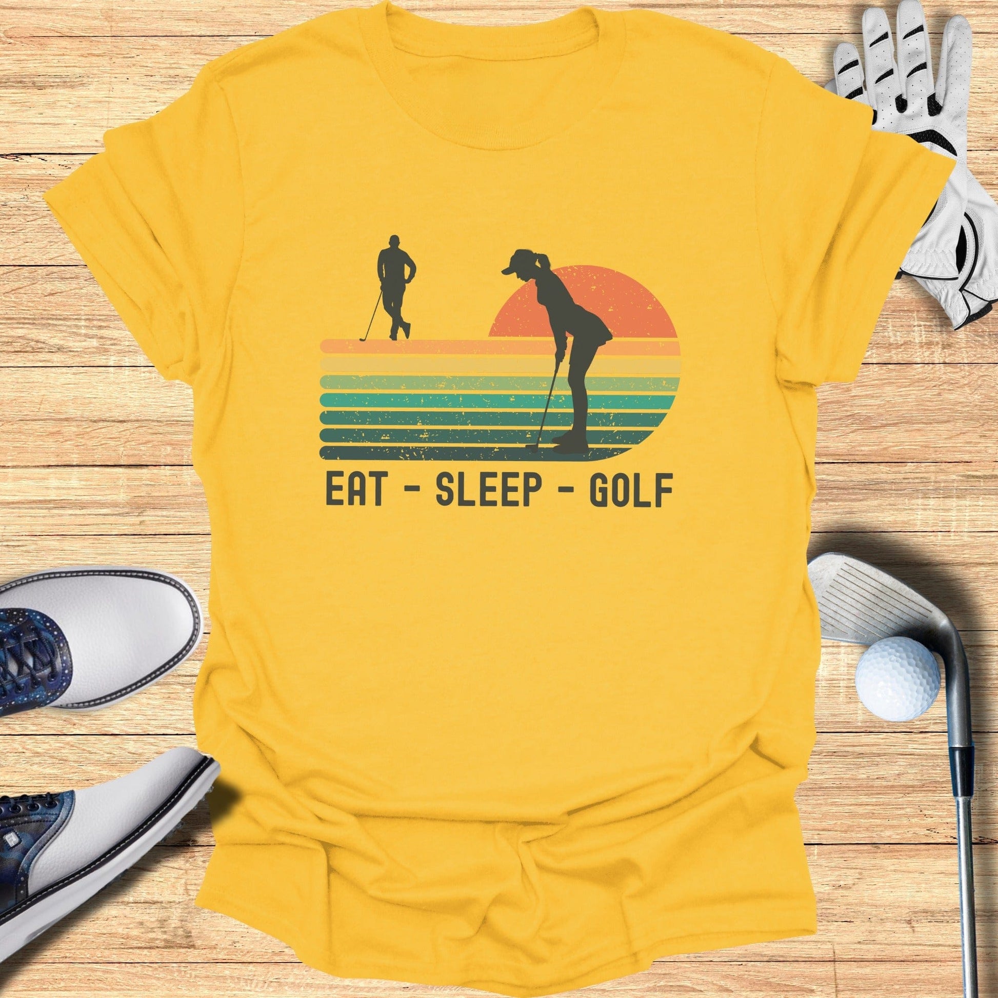 Eat Sleep Golf T-Shirt - Funny Golf T-Shirt by SwingEpic