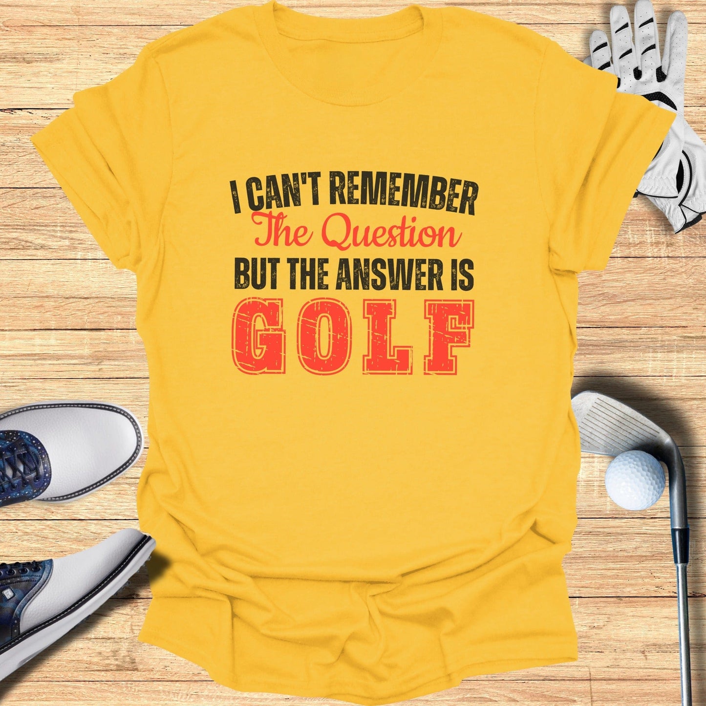 The Answer Is Golf T-Shirt - Funny Golf Tee by Swing Epic